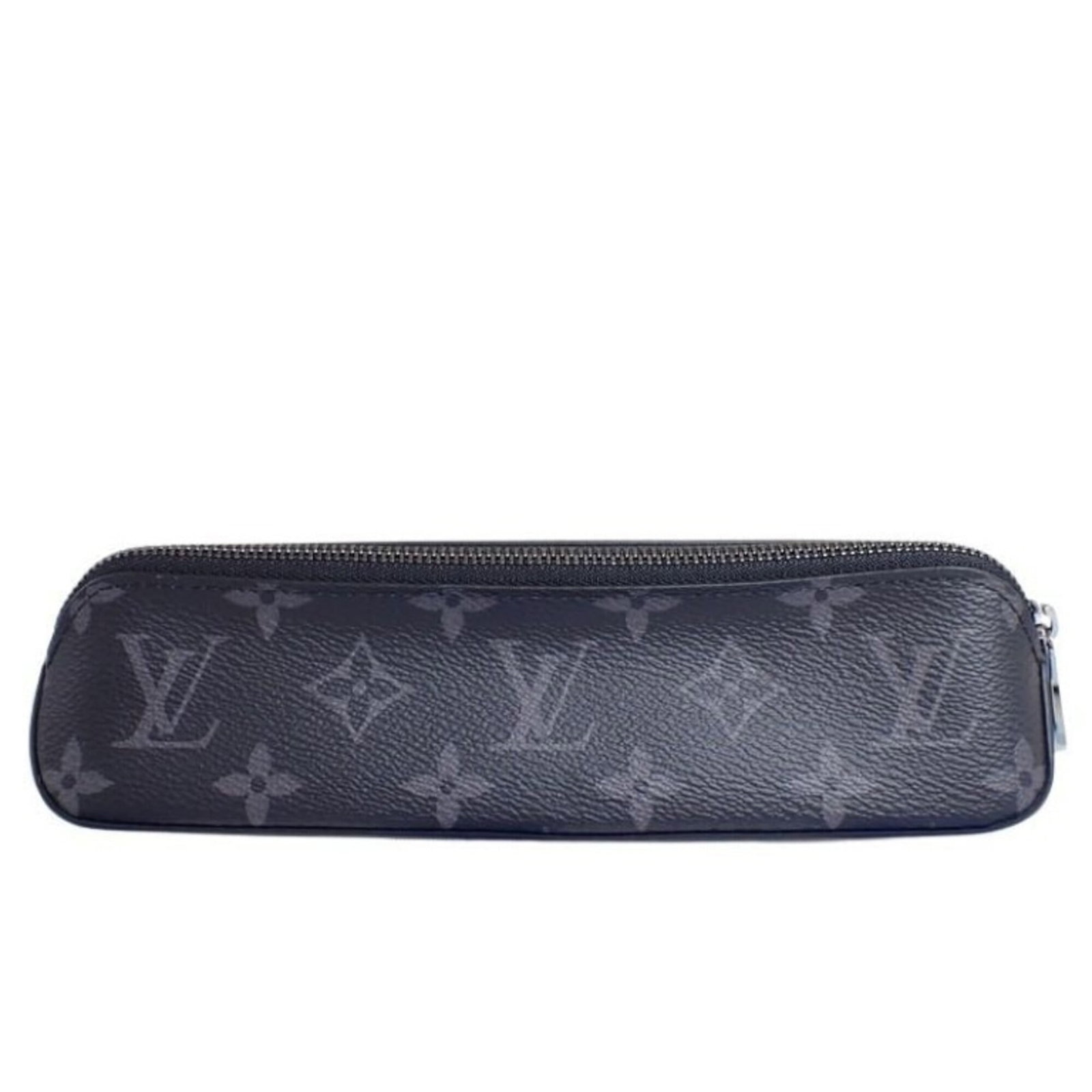 Pen case from Louis Vuitton: Pen case from Louis Vuitton Black, Monogram Eclipse pen case from Louis Vuitton. This stylish accessory features the iconic monogram pattern and is crafted with attention to detail. A sleek addition