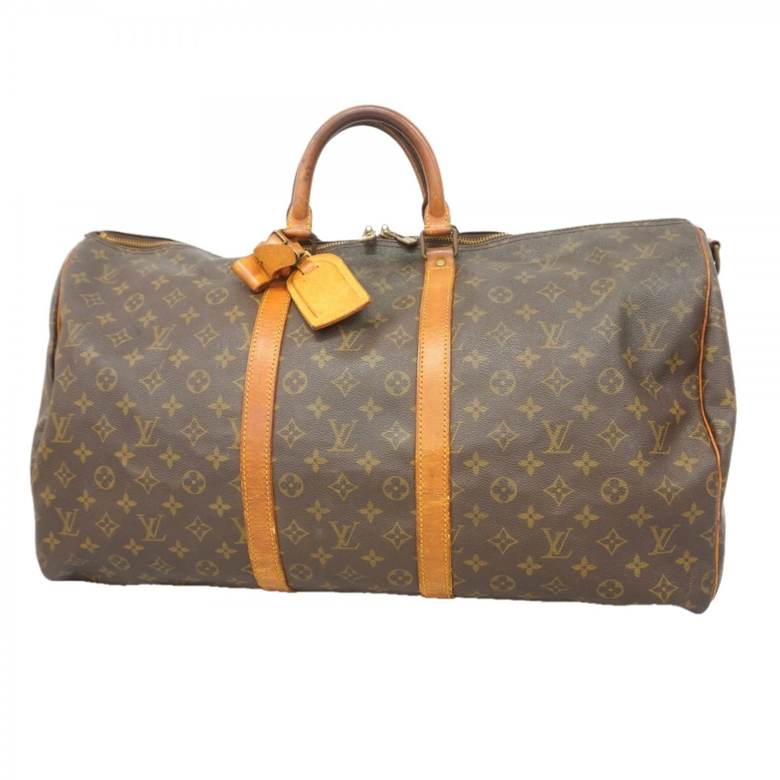 Boston Bag By Louis Vuitton: Boston Bag By Louis Vuitton Boston Bag By Louis Vuitton, available in brown. This iconic bag features the signature monogram pattern and classic design, with dimensions of 31cm x 56.5cm x 26cm. A