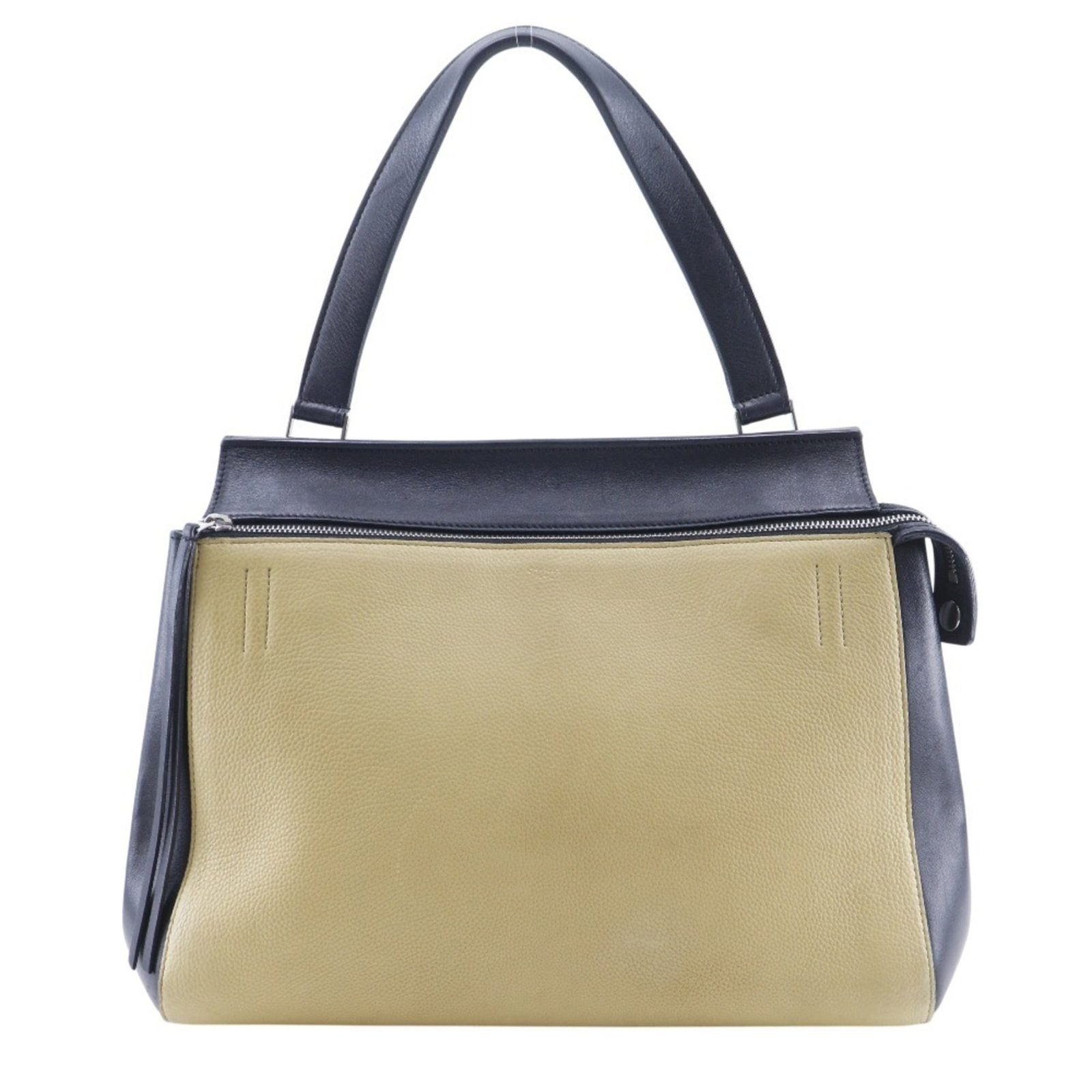 Celine Handbag Shoulder Bag Leather: Celine Handbag Shoulder Bag Leather The Celine Handbag Shoulder Bag Leather features a classic design with clean lines and a timeless aesthetic. Made from high-quality leather, its beige and black