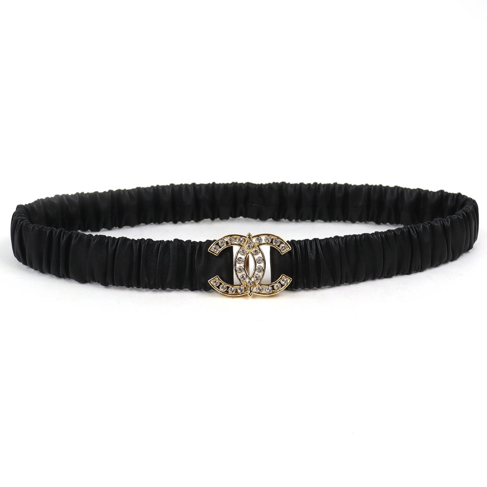 Standard Belt by Chanel: Standard Belt by Chanel Standard belt by Chanel, made from black leather with a length of 69cm. This classic design is characterized by its simple yet timeless style, making it a versatile accessory