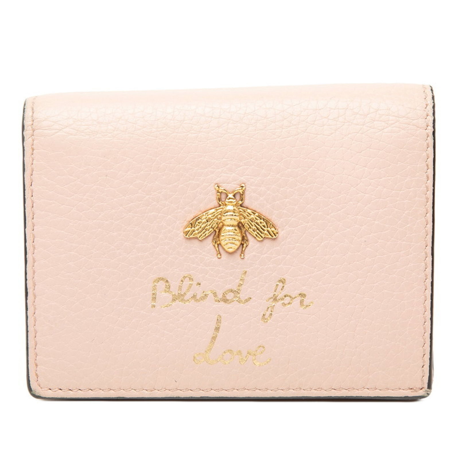 Gucci Wallet (Bi-Fold) Leather: Gucci Wallet (Bi-Fold) Leather Pink Gucci bi-fold leather wallet with dimensions 8cm x 10.5cm x 1.5cm, made from high-quality leather material. This stylish accessory features a classic design and