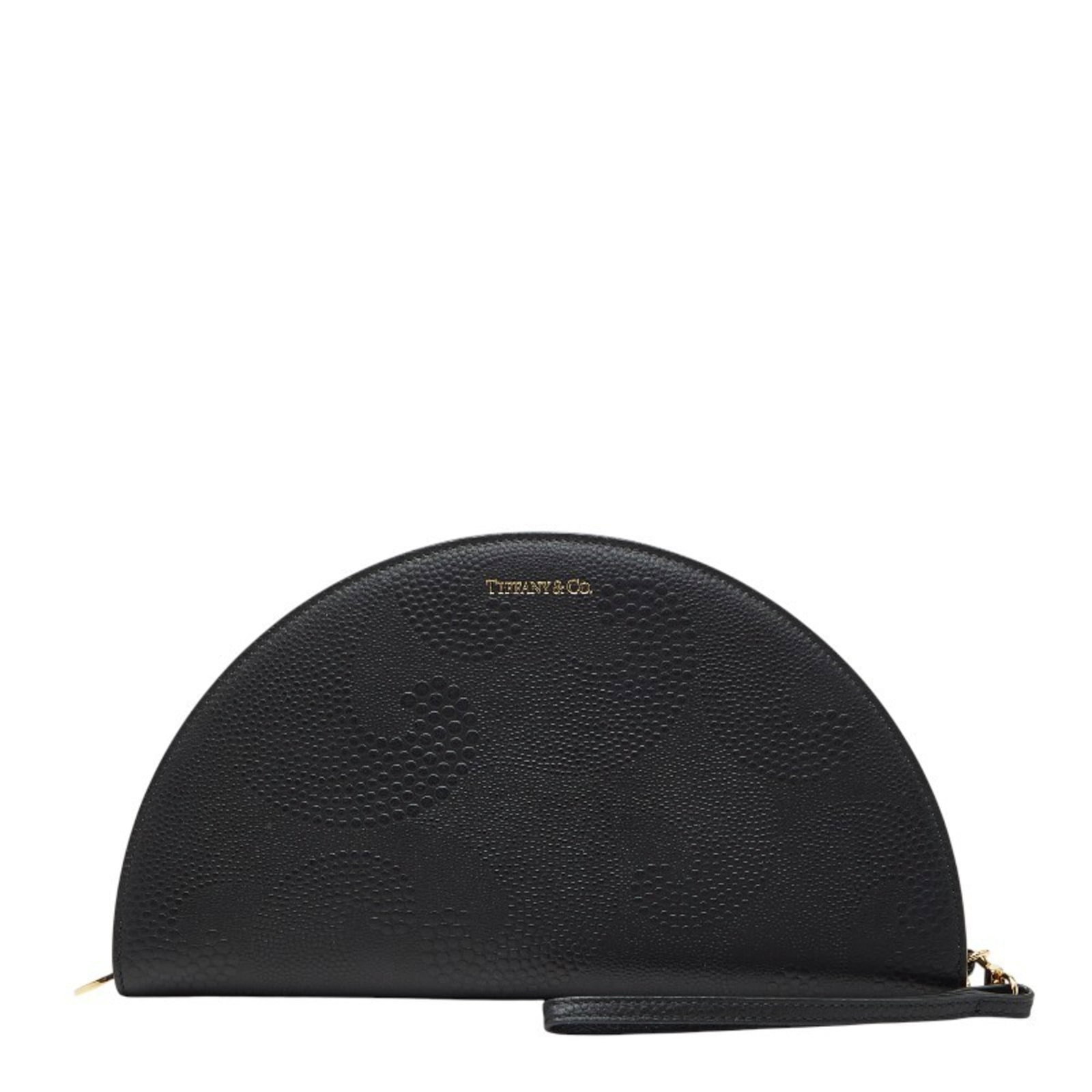 Long Wallet Leather Bi Fold Tiffany: Long Wallet Leather Bi Fold Tiffany Black leather long wallet with bi-fold design, measuring 13.5cm x 24.5cm x 2.5cm, comes with a box and dust bag for storage. This Tiffany brand item features