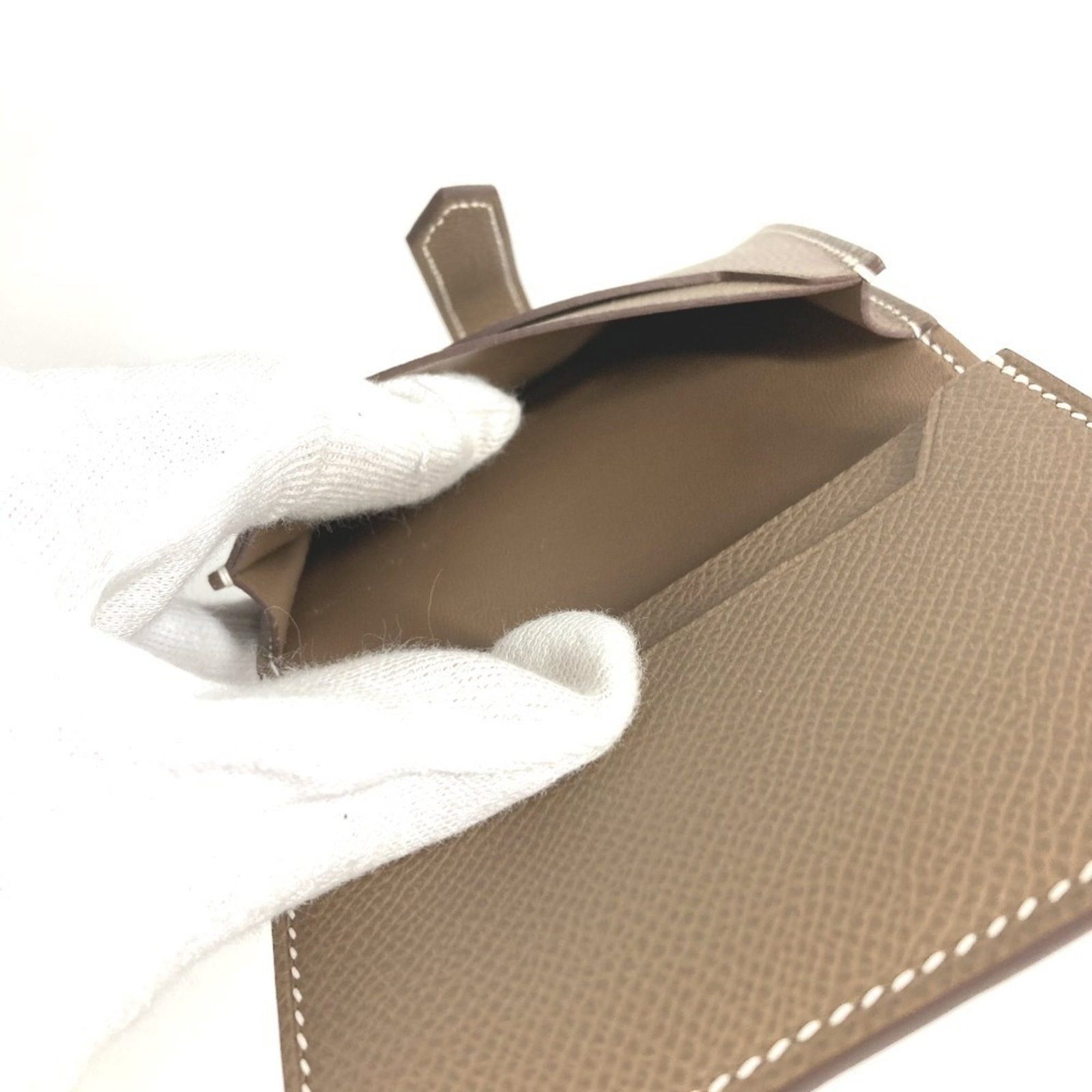 Hermes leather card case - 10