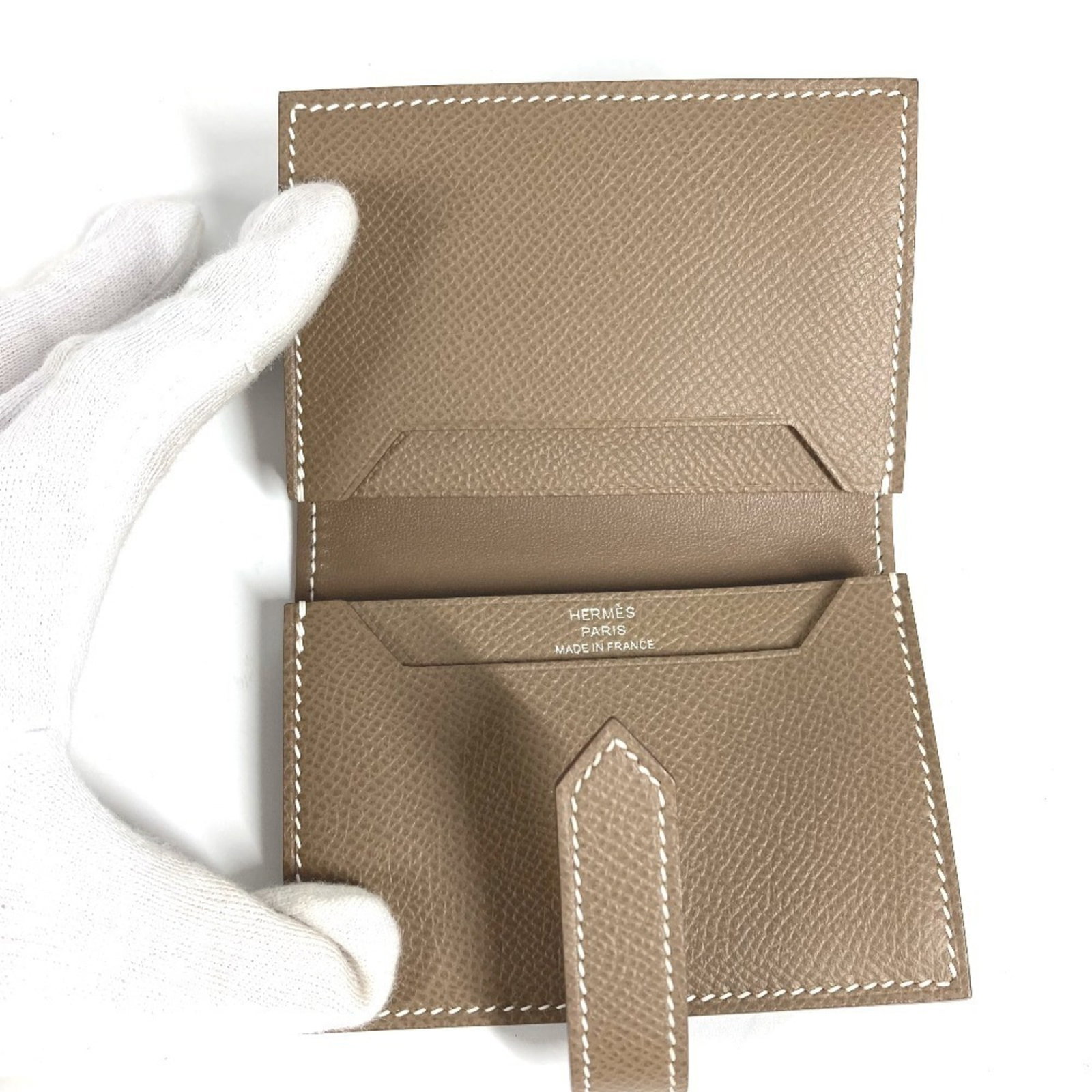 Hermes leather card case - 8