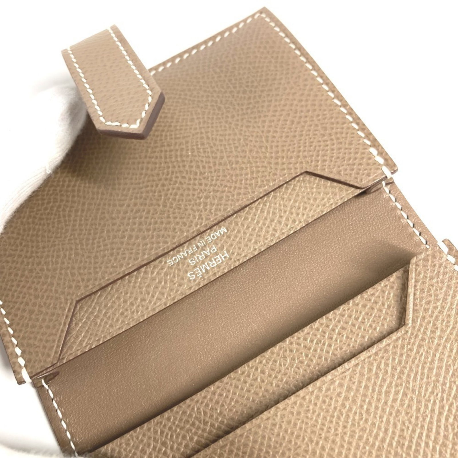 Hermes leather card case - 9