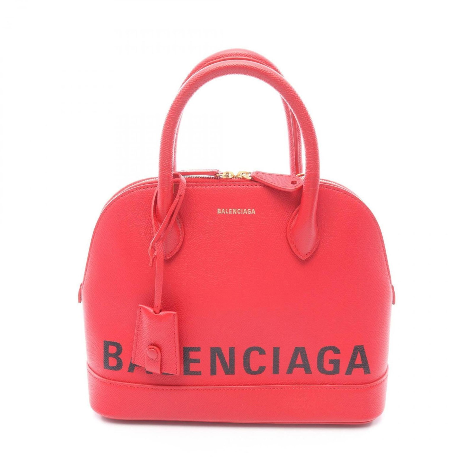 Balenciaga Handbag Leather: Balenciaga Handbag Leather The Balenciaga Handbag Leather is a striking red leather handbag with precise measurements, measuring 21cm x 26cm x 11cm. Its sleek design and vibrant color make it a stando