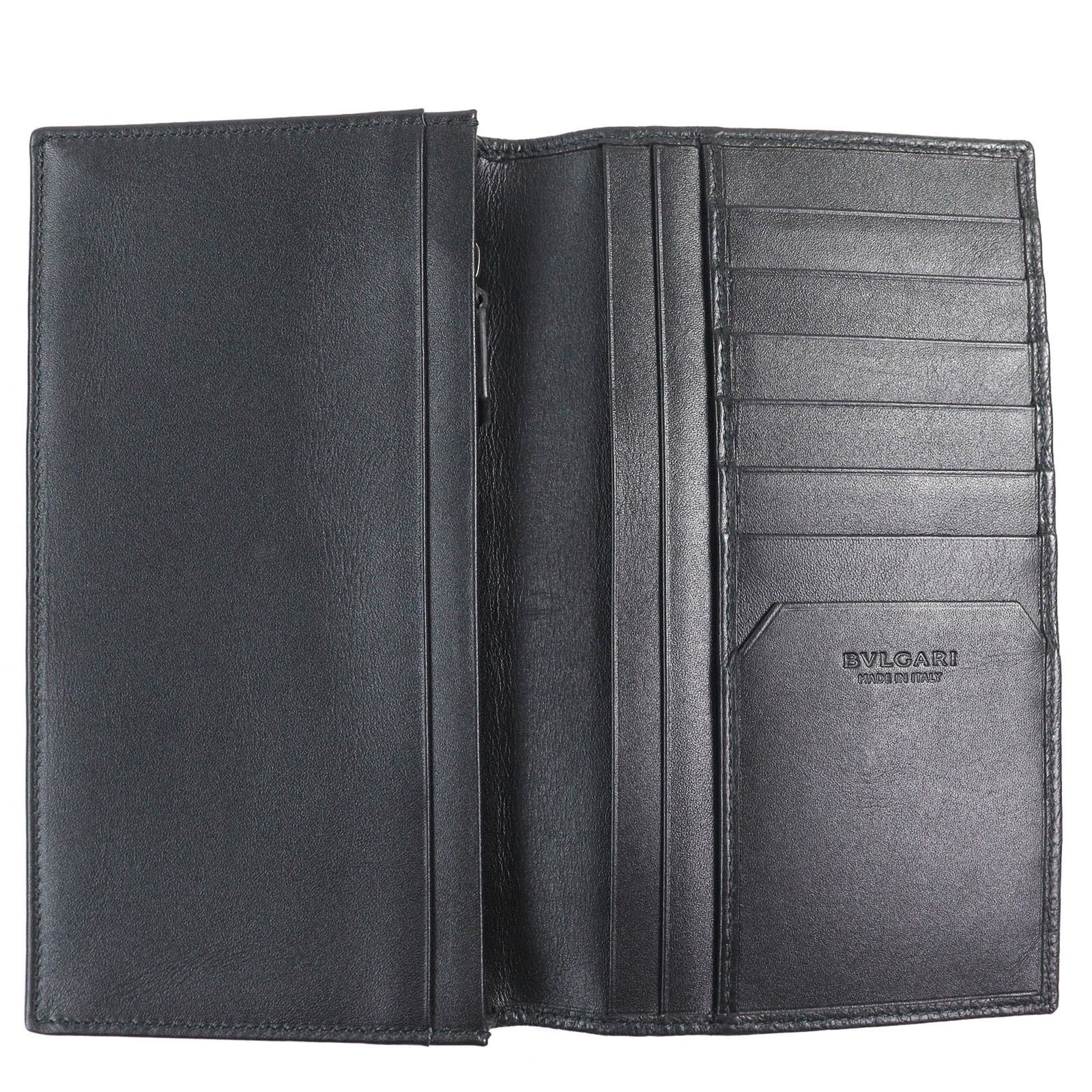 Long Bi fold Wallet Leather - 5
