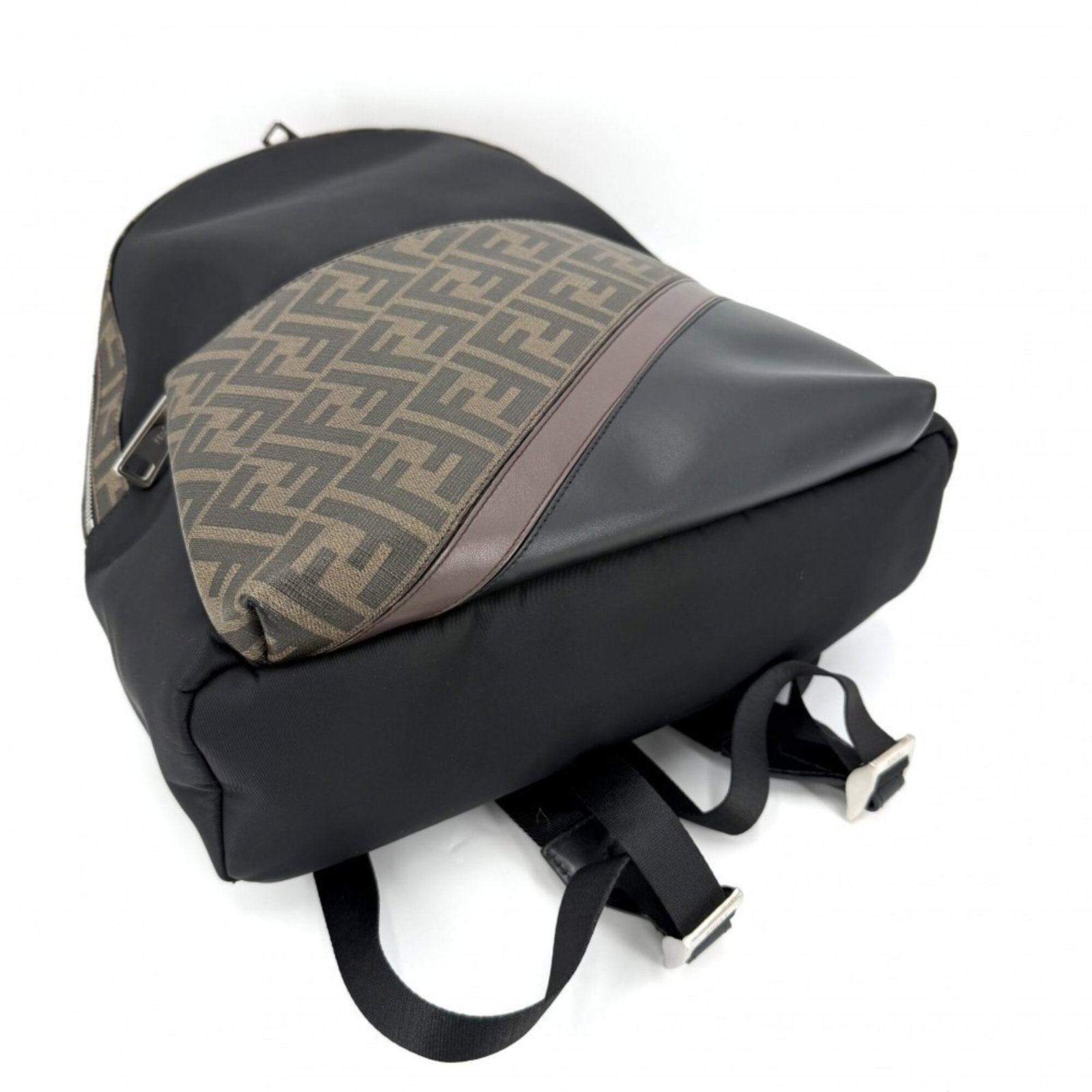 Nylon Leather Fendi Backpack - 3