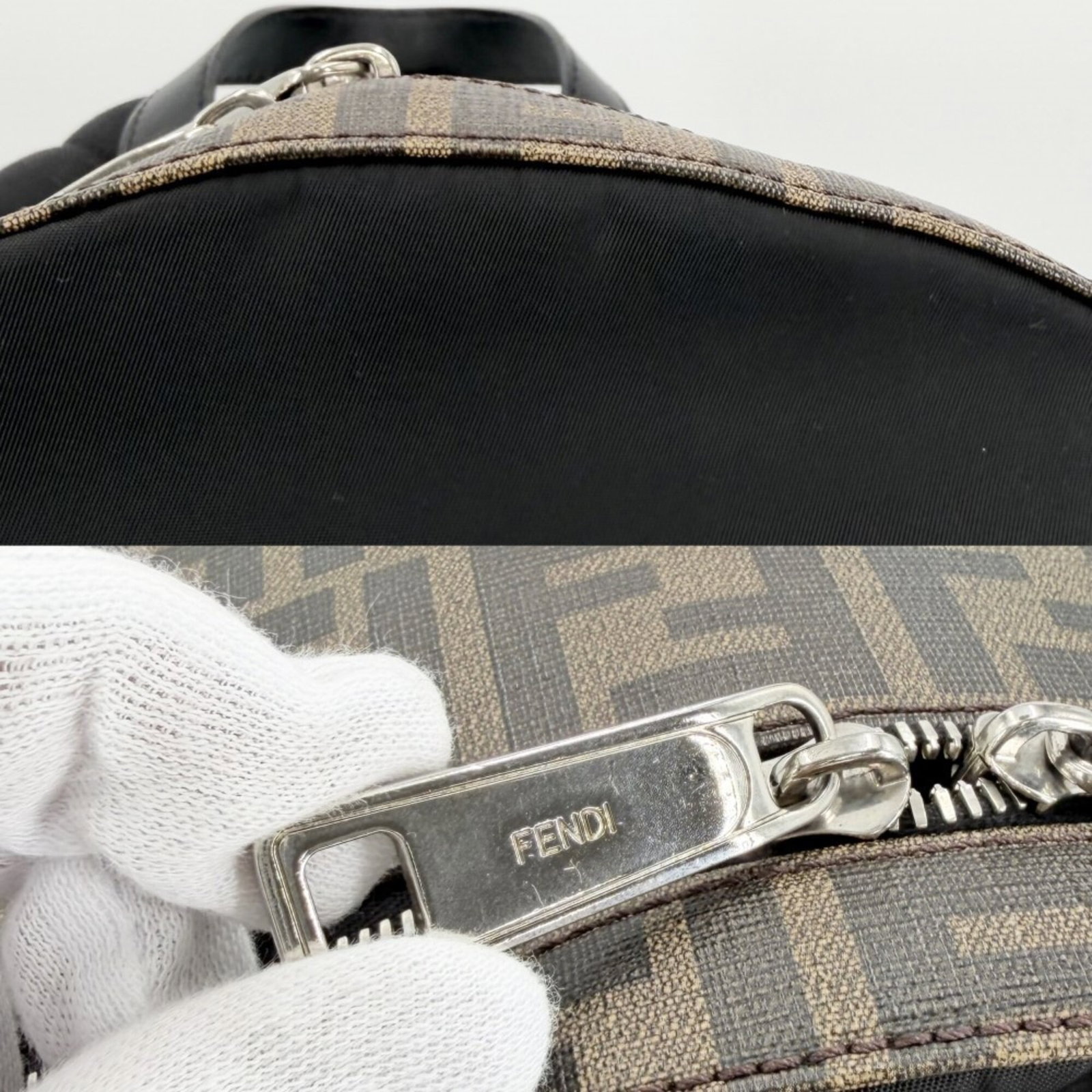Nylon Leather Fendi Backpack - 7