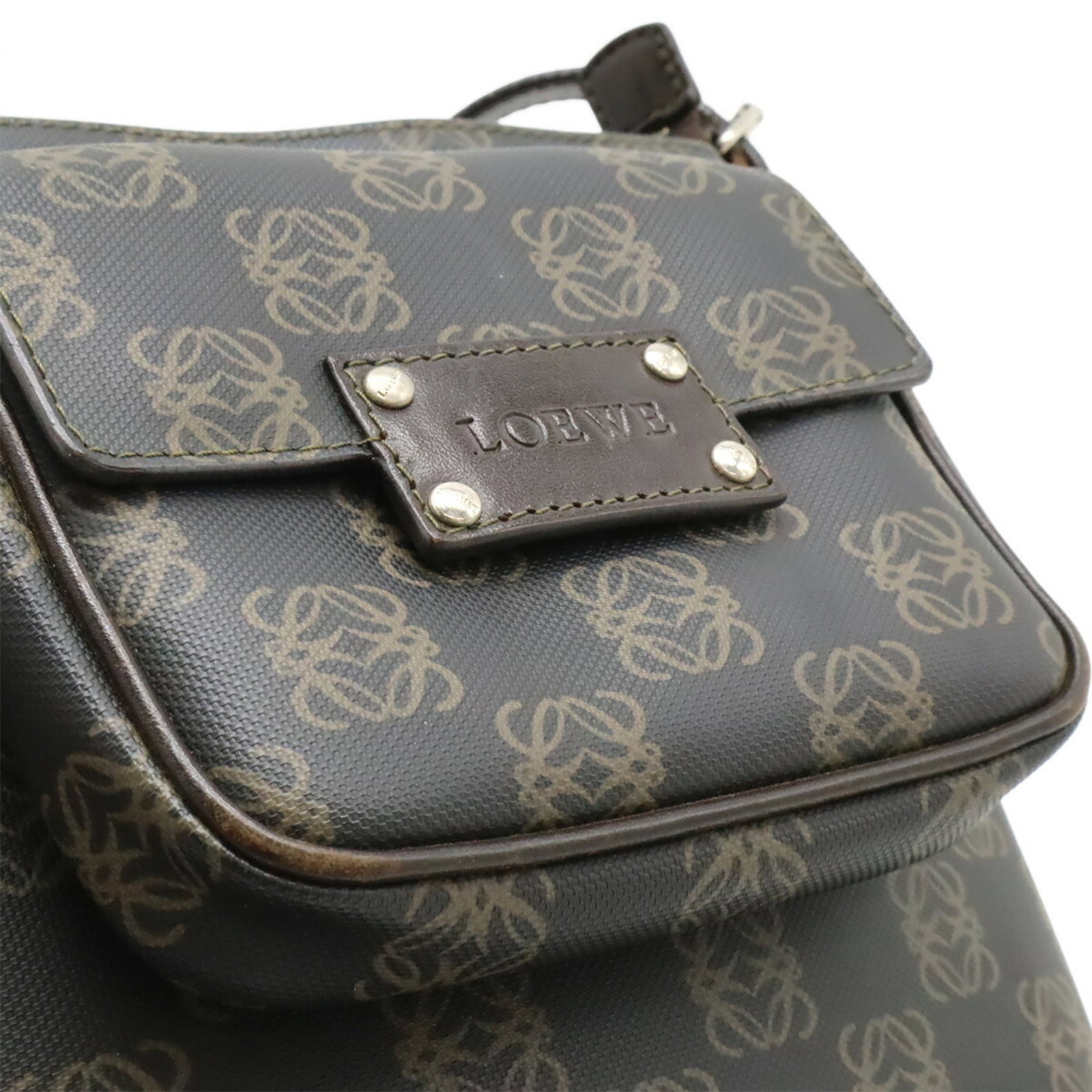 Shoulder bag leather coated canvas by Loewe - 10