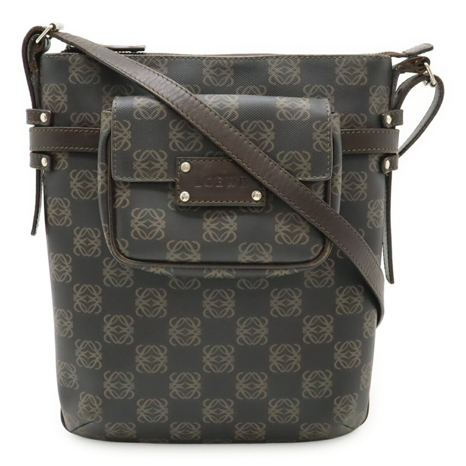 Shoulder bag leather coated canvas by Loewe - 2