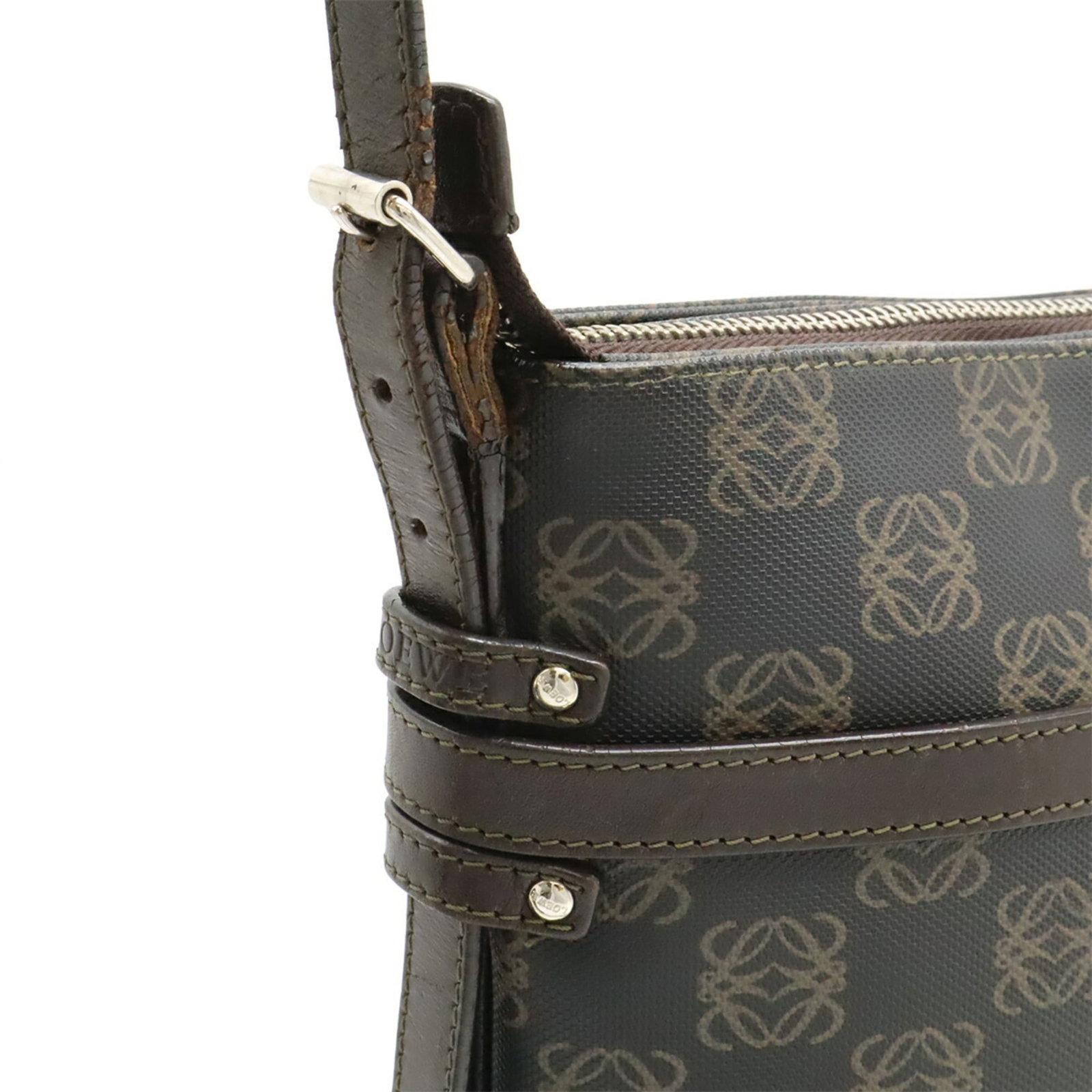 Shoulder bag leather coated canvas by Loewe - 5