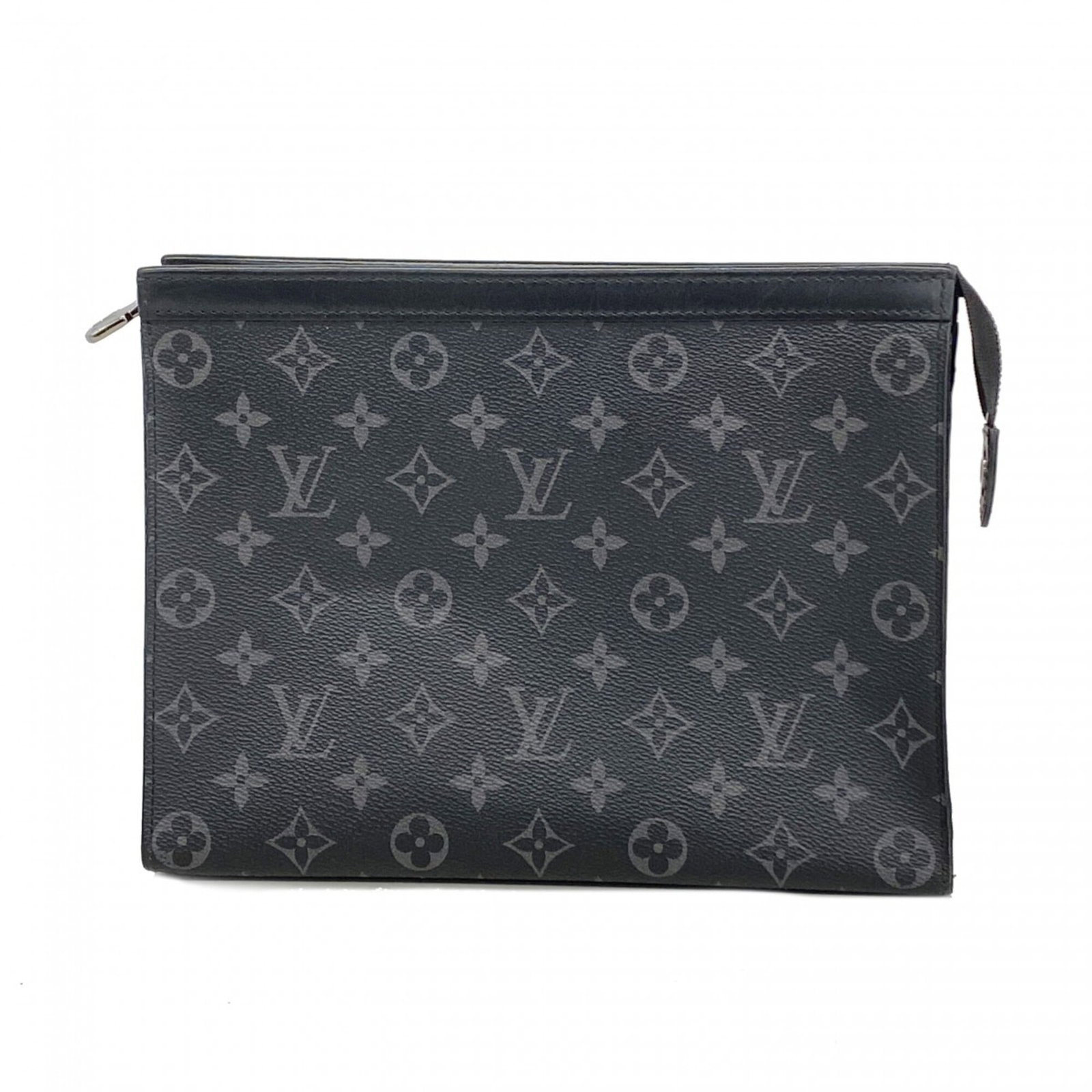 Clutch Bag Louis Vuitton: Clutch Bag Louis Vuitton Black Louis Vuitton Clutch Bag with sleek design, measuring 20cm x 27cm x 5.5cm, perfect for a stylish evening out. The bag's classic style and timeless appeal make it a