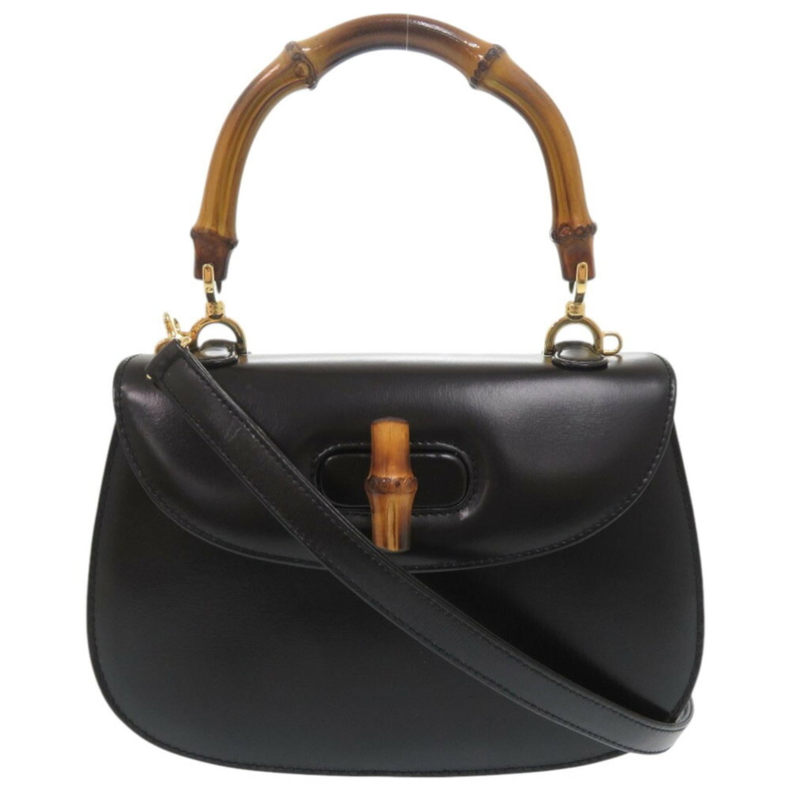 Gucci Handbag Shoulder Bag Leather: Gucci Handbag Shoulder Bag Leather Black leather shoulder bag from Gucci, featuring a sleek design and durable construction. Includes dust bag and adjustable shoulder strap for added convenience. A st