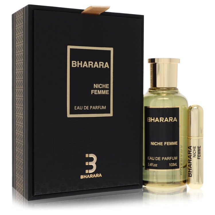 Bharara Niche Femme by Bharara Beauty Eau De Parfum Spray + Refillable Travel Spray 3.4 oz: Bharara Niche Femme by Bharara Beauty Eau De Parfum Spray + Refillable Travel Spray 3.4 oz Bharara Niche Femme by Bharara Beauty Eau De Parfum Spray is a 3.4 oz fragrance designed for women, offering