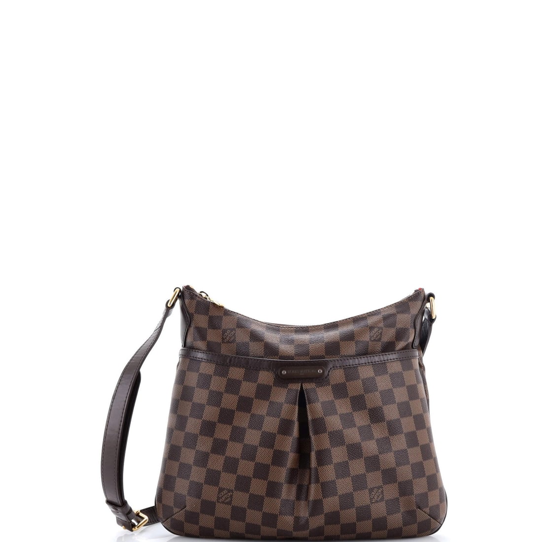 Louis Vuitton Bloomsbury Handbag Damier PM: Louis Vuitton Bloomsbury Handbag Damier PM Brown canvas coated Louis Vuitton Bloomsbury Handbag Damier PM with heavy corner wear, scuffs, edge wear, and minor creases. Measuring 11" tall and 12.5" wid