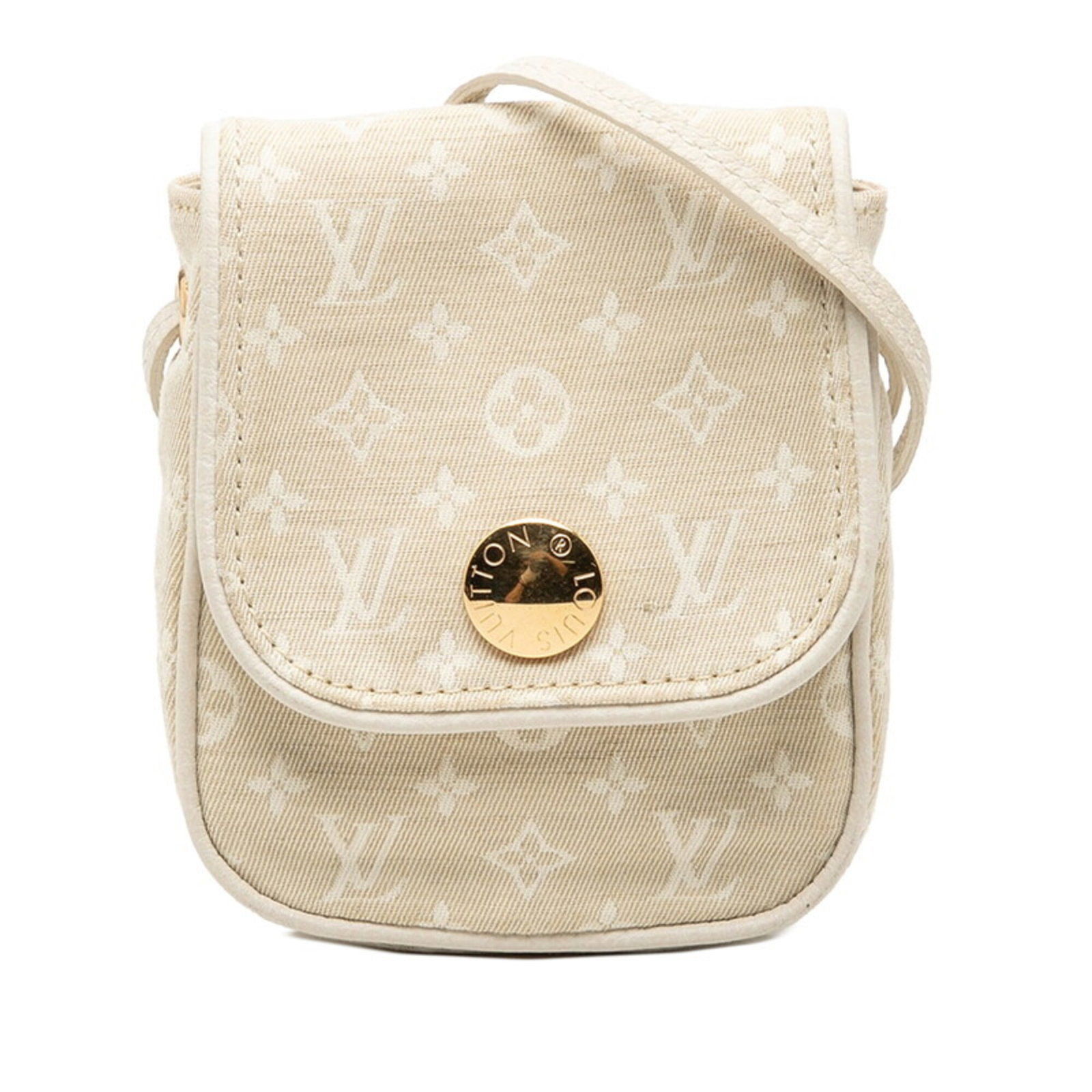 Canvas leather pochette shoulder bag by Louis Vuitton: Canvas leather pochette shoulder bag by Louis Vuitton Canvas leather pochette shoulder bag by Louis Vuitton, featuring a classic design with a beige and dune color combination. Made from high-quality 
