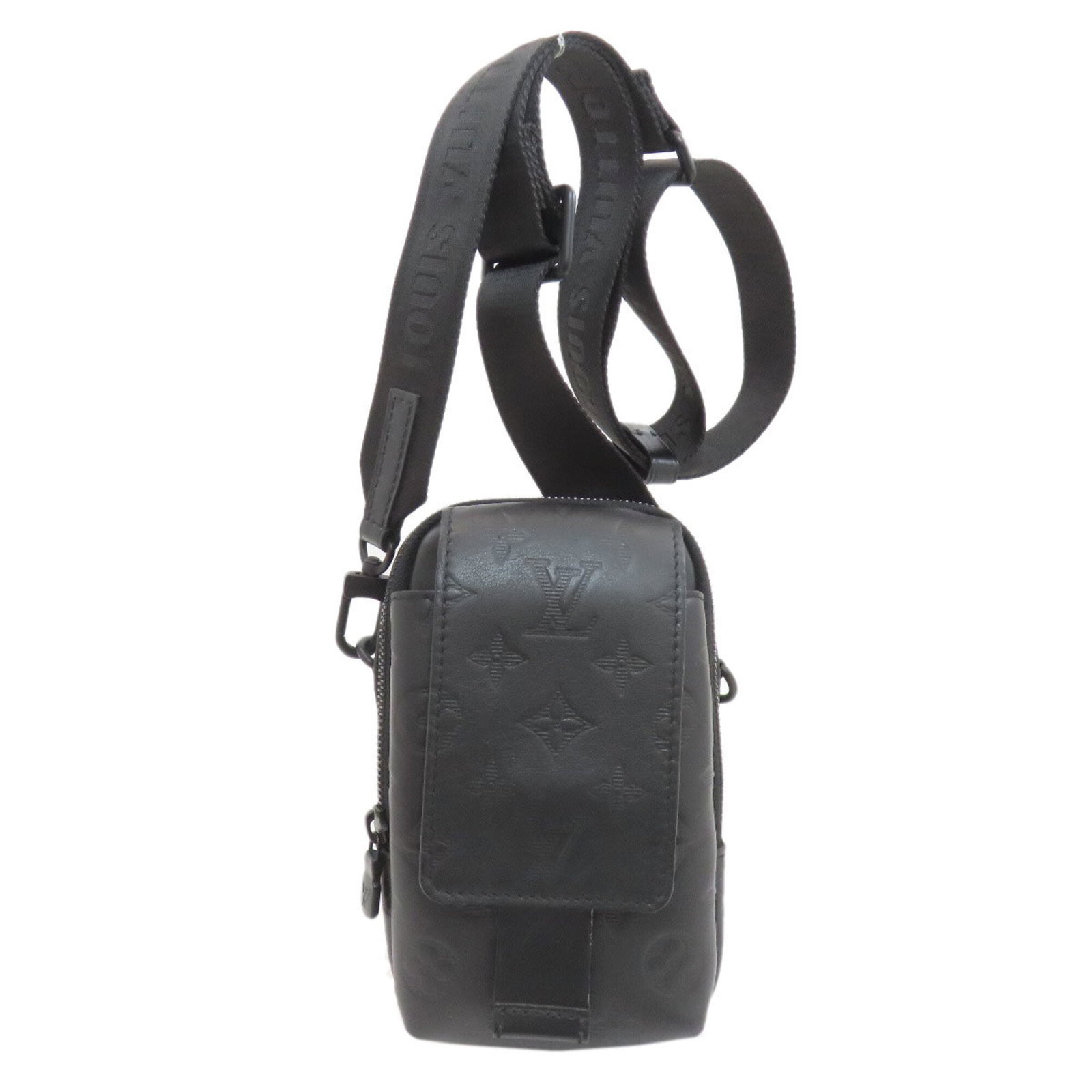 Shadow Monogram Bag Shoulder Vuitton Louis: Shadow Monogram Bag Shoulder Vuitton Louis Shadow Monogram Bag by Louis Vuitton features the iconic monogram pattern in Noir, adding a touch of sophistication to any outfit. With its sleek design and