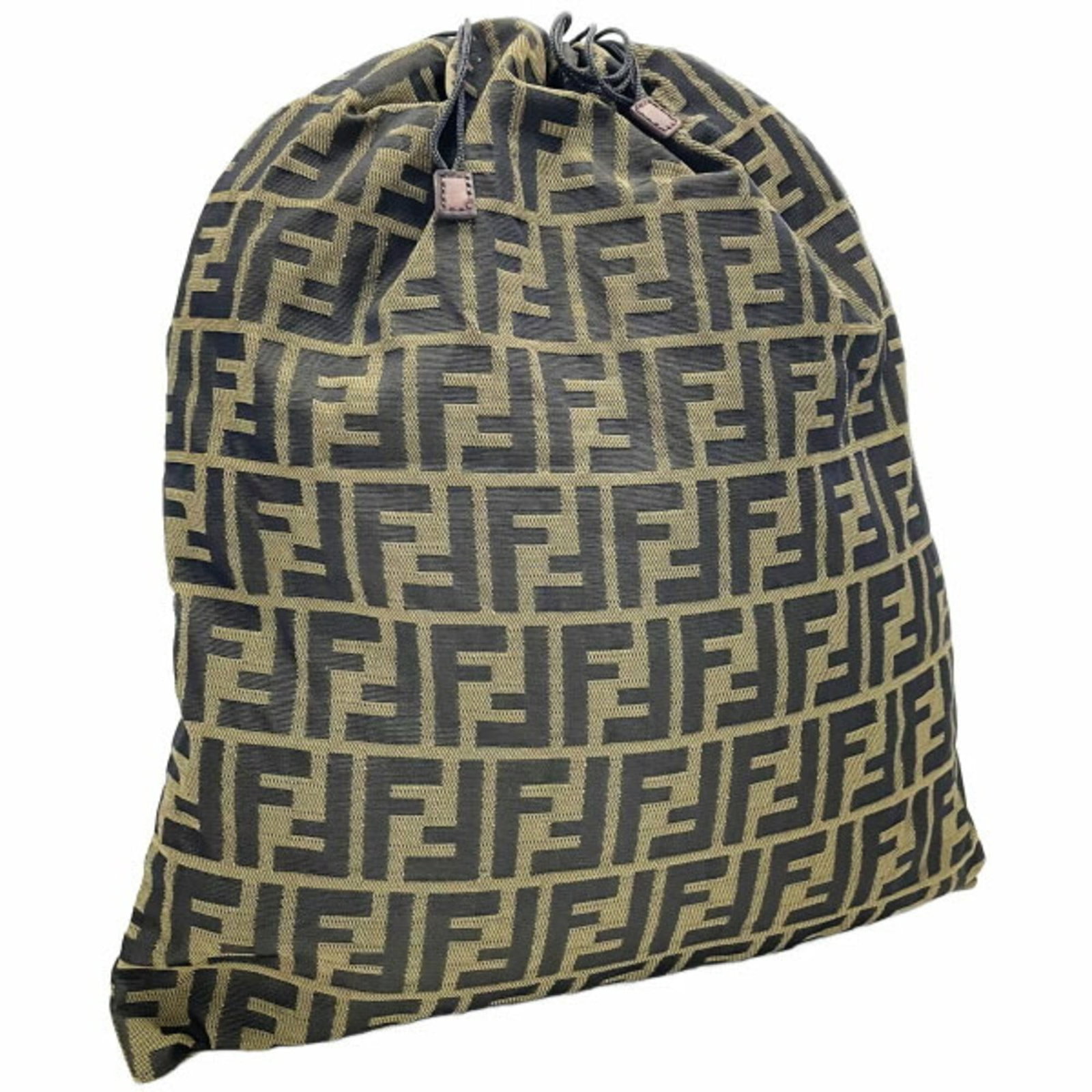 Pouch By Fendi: Pouch By Fendi Black and khaki Fendi pouch with dimensions 39.5cm x 33cm, offering a sleek and versatile accessory for everyday use. The pouch's neutral color palette makes it suitable for pairing