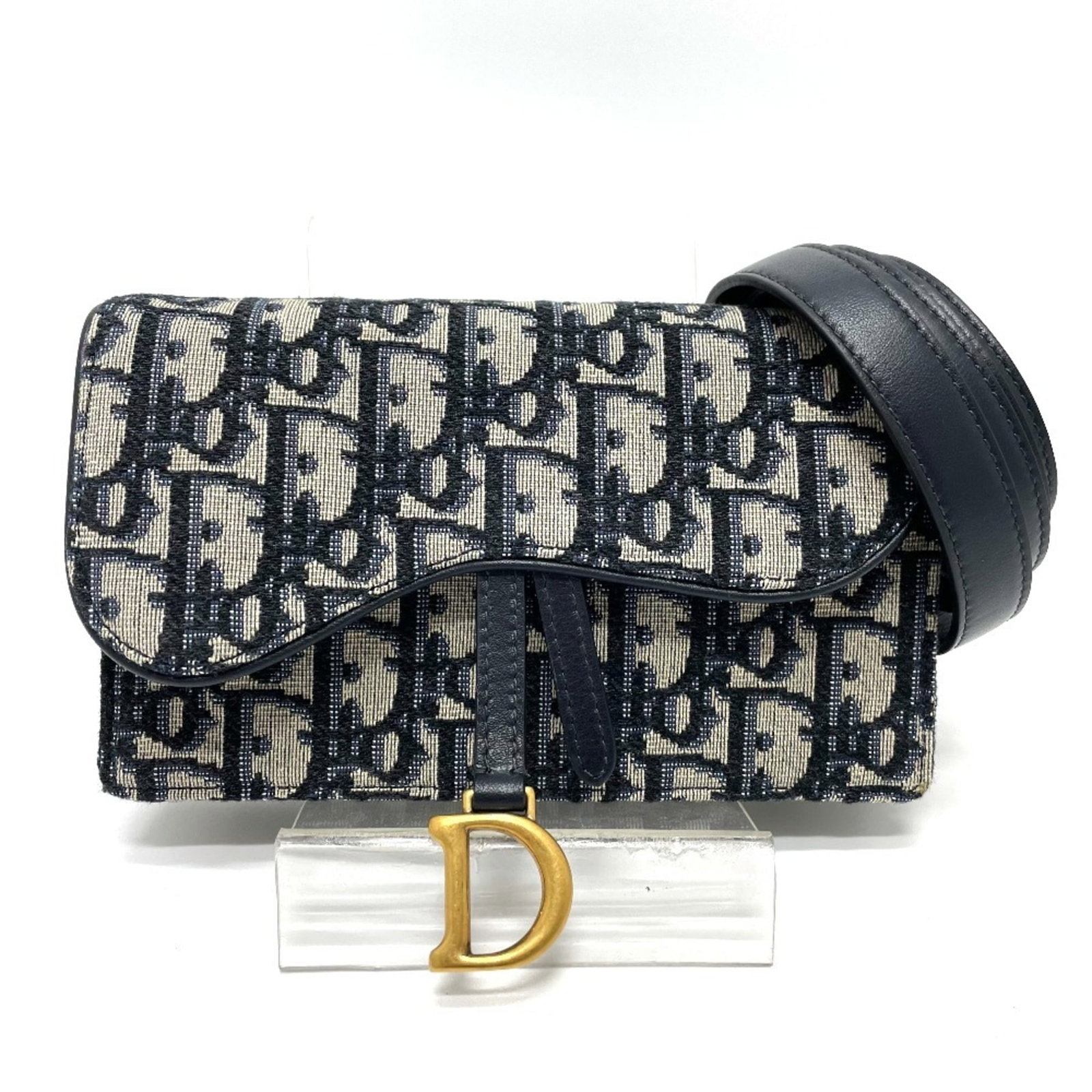 Christian Dior Fanny Leather Canvas Sling Bag Pack (1 of 13)