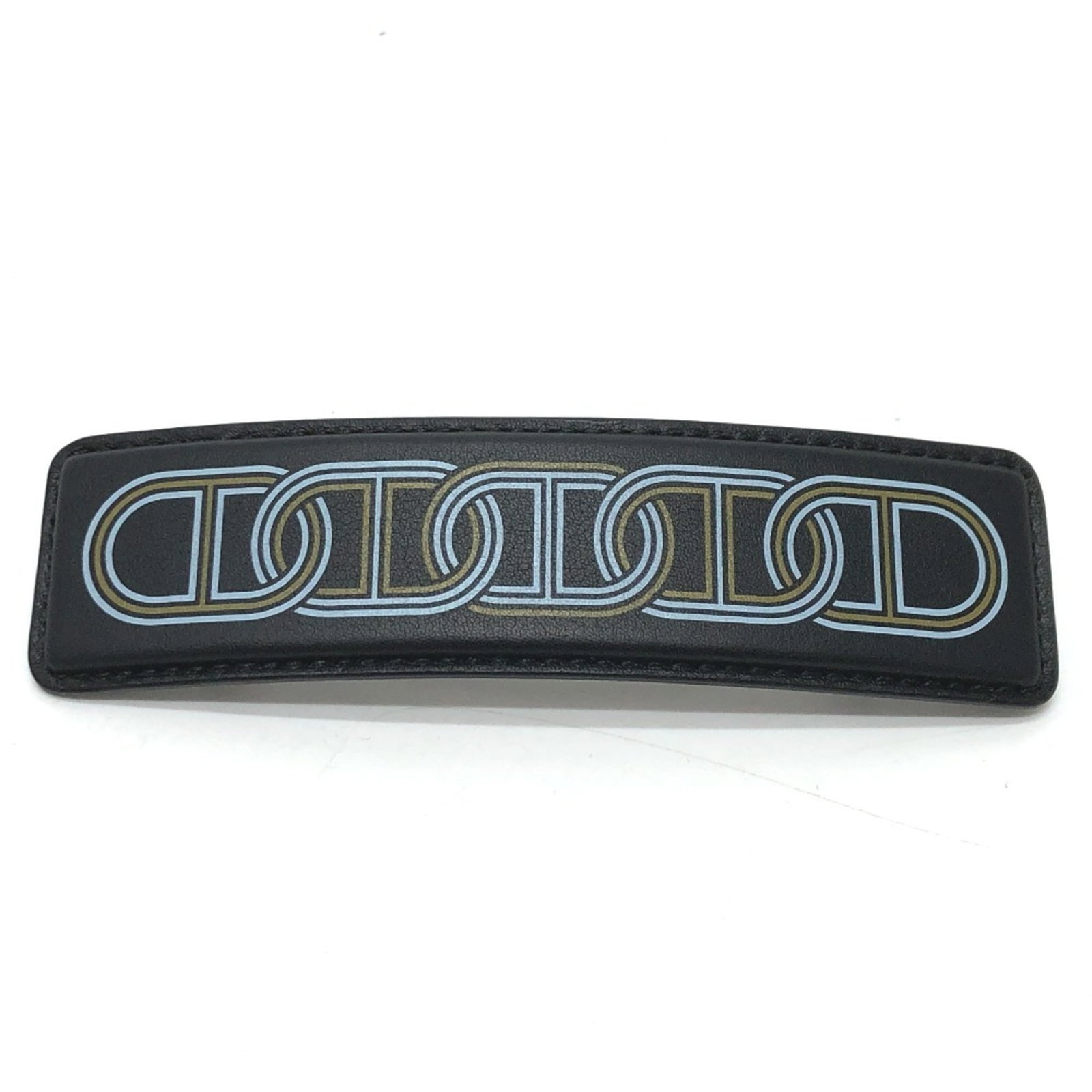 Swift Leather Hermes Barrette: Swift Leather Hermes Barrette Swift leather Hermes barrette in black, measuring 12.5cm x 3.5cm, comes with box and dust bag for storage. The sleek design showcases high-quality swift leather