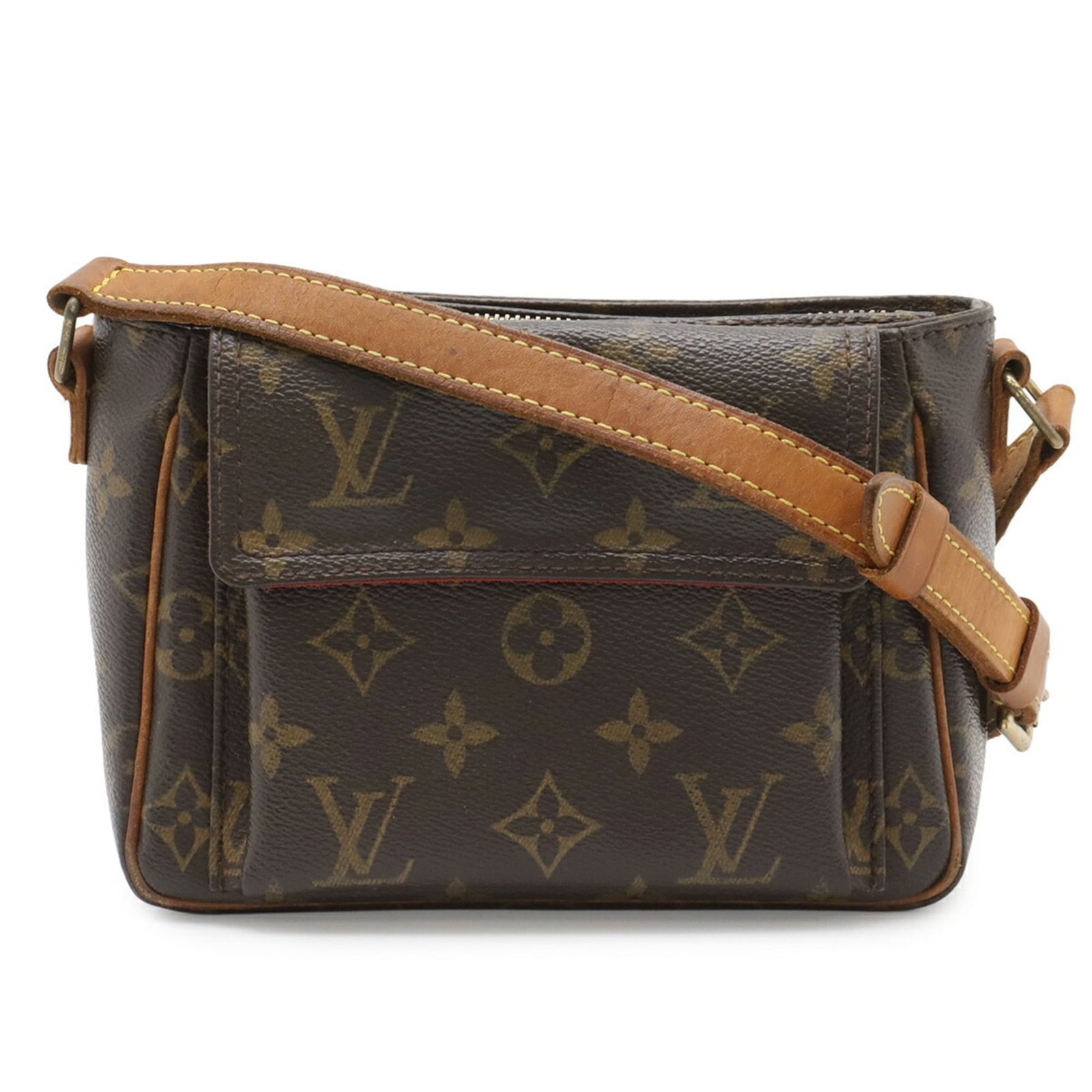Louis Vuitton Monogram Pochette Shoulder Bag: Louis Vuitton Monogram Pochette Shoulder Bag The Louis Vuitton Monogram Pochette Shoulder Bag boasts its iconic monogram pattern in rich brown tones, adding a touch of timeless elegance to any