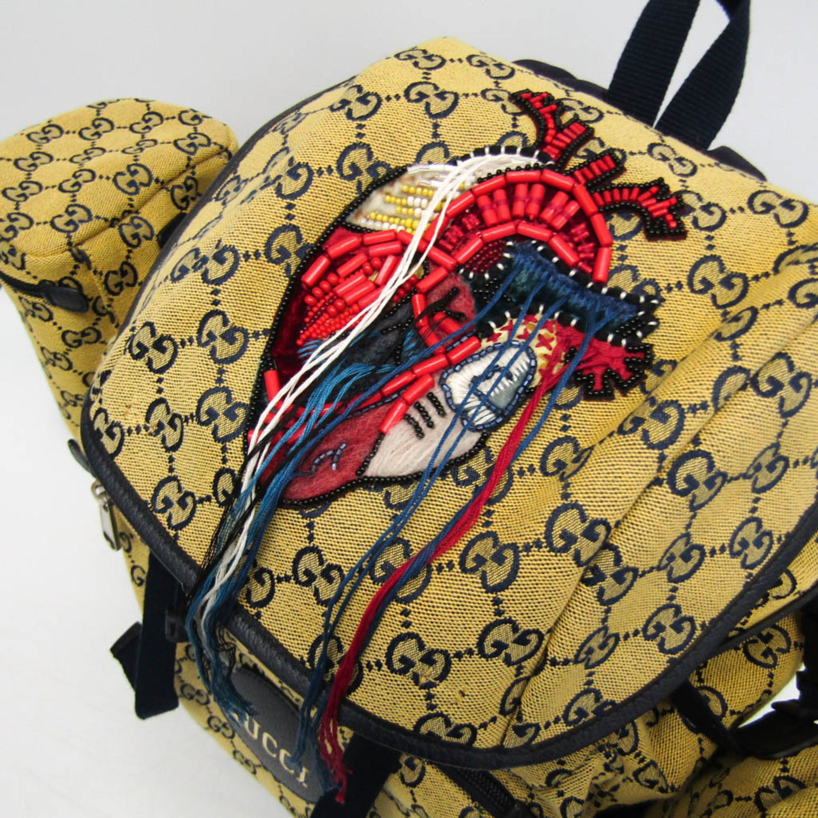 Gucci Backpack Gg Canvas Leather - 14