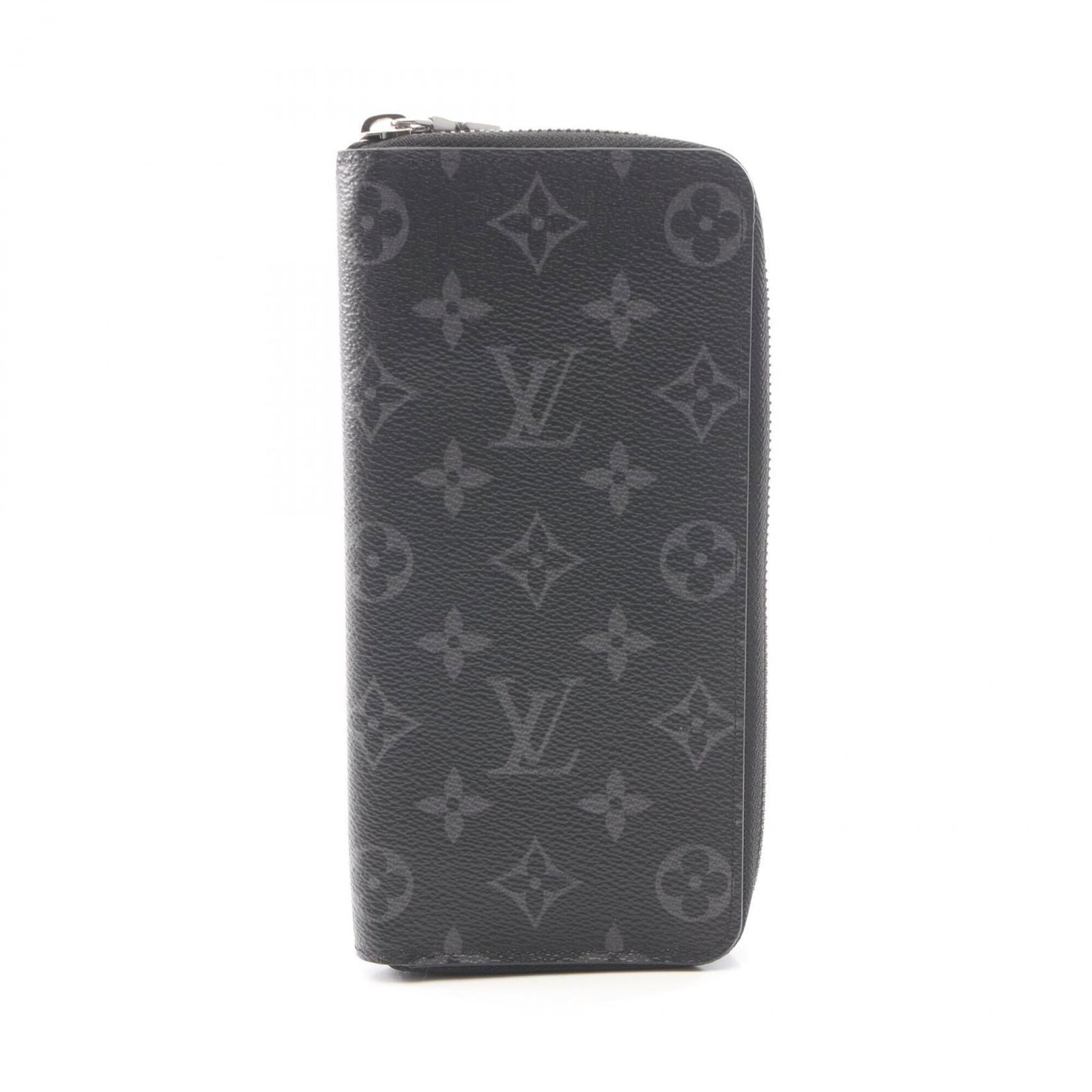 PVC Leather Wallet Bi Fold Long Louis Vuitton: PVC Leather Wallet Bi Fold Long Louis Vuitton Black bi-fold long wallet made from leather and PVC, measuring 20cm x 9.5cm x 2cm. This Louis Vuitton MPN M62295 design features a classic style with a