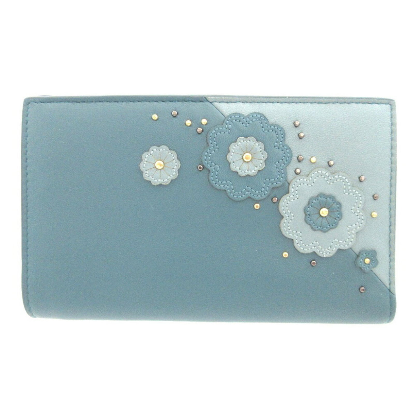Veneta Bottega Bi Fold Leather Wallet: Veneta Bottega Bi Fold Leather Wallet Blue leather bi-fold wallet from Bottega Veneta, measuring 9cm x 14.8cm x 1.8cm, made with high-quality materials and featuring a sleek design. This wallet is