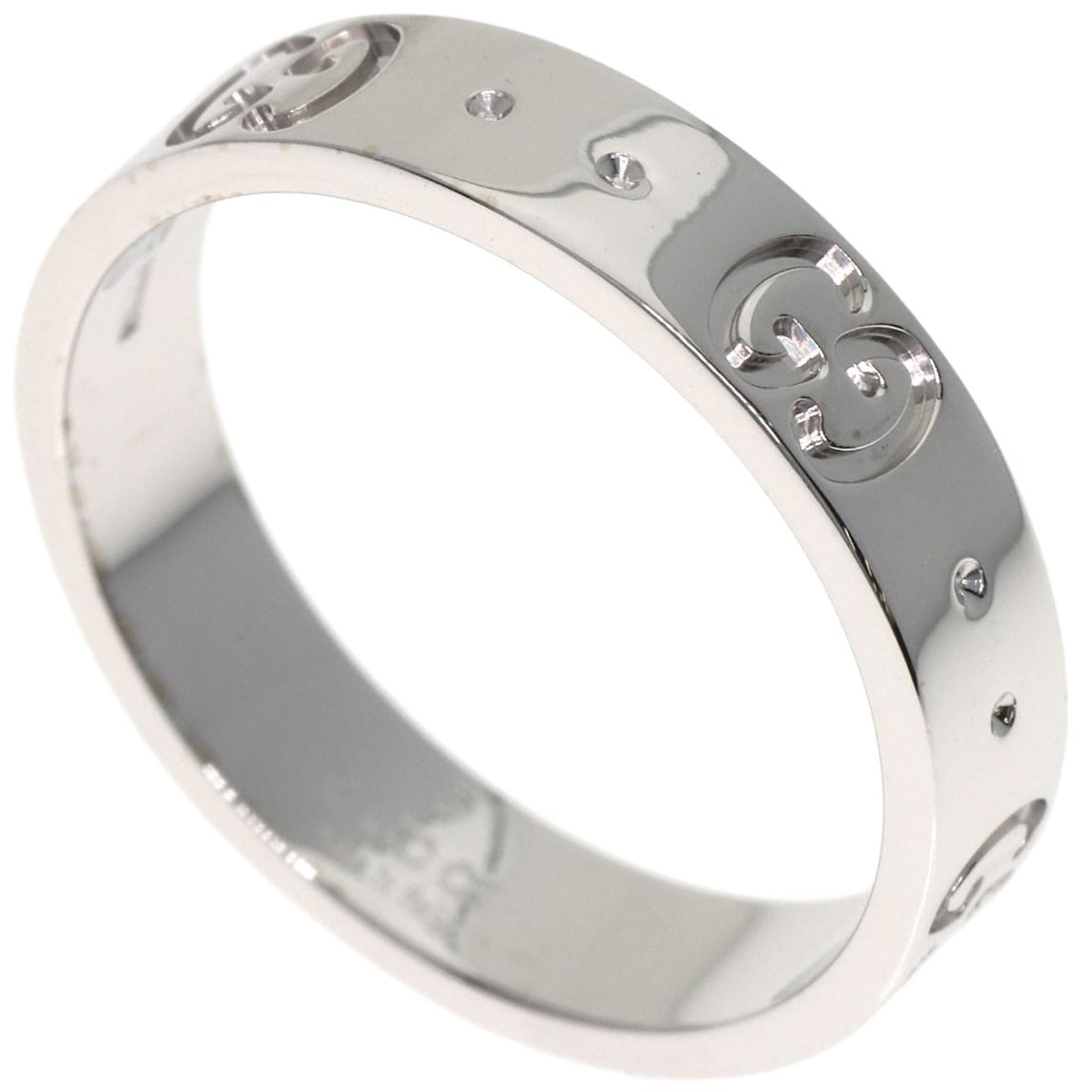 K18 White Gold Ring Icon Gucci #10: K18 White Gold Ring Icon Gucci #10 K18 White Gold Ring Icon Gucci #10 features a sleek silver metal exterior with K18 gold purity, making it a premium choice for those who value high-quality