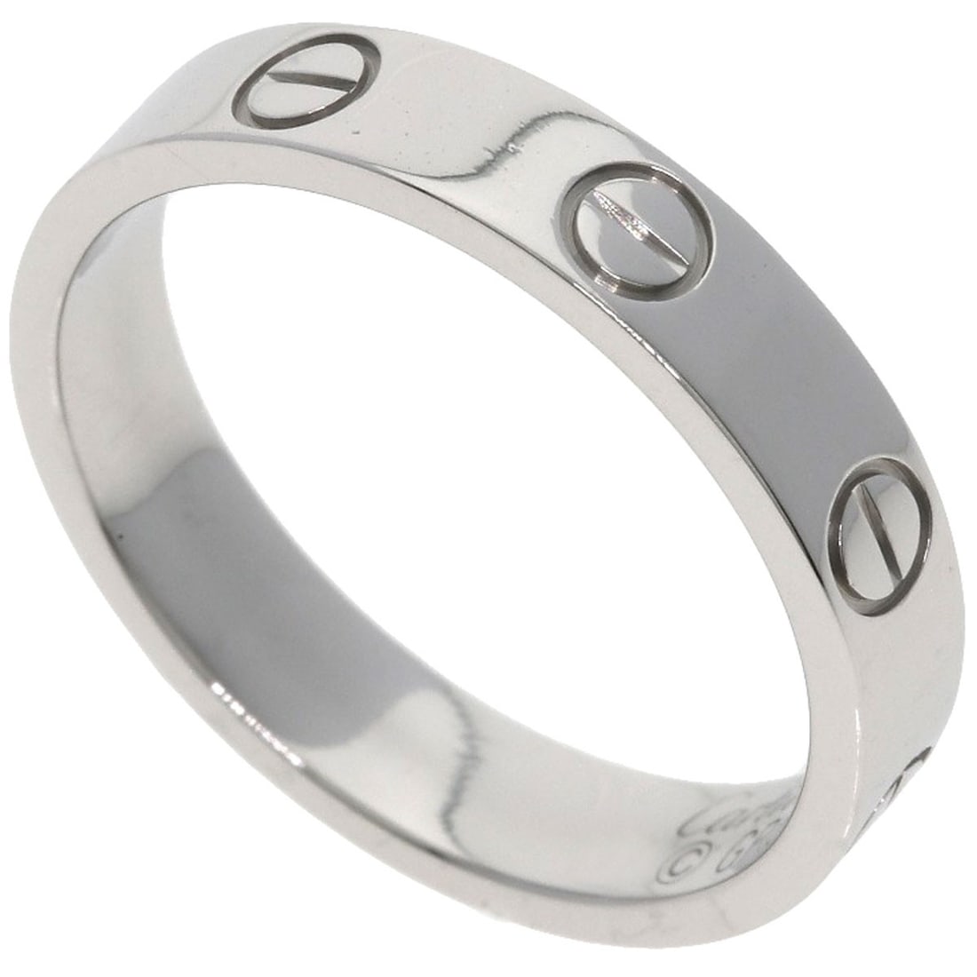 Love ring platinum Pt950 #52 by Cartier: Love ring platinum Pt950 #52 by Cartier Platinum Pt950 #52 by Cartier, a sleek and sophisticated ring in silver platinum, features no main stone. The ring's purity is evident in its high PT950 metal