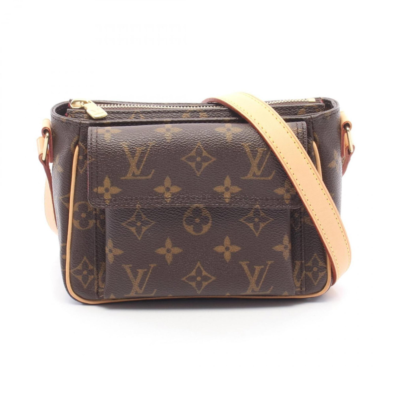 Shoulder Bag Coated Canvas Leather Louis Vuitton: Shoulder Bag Coated Canvas Leather Louis Vuitton Coated canvas and leather combine in this classic Louis Vuitton shoulder bag, boasting the iconic monogram pattern in rich brown tones. Measuring 13cm