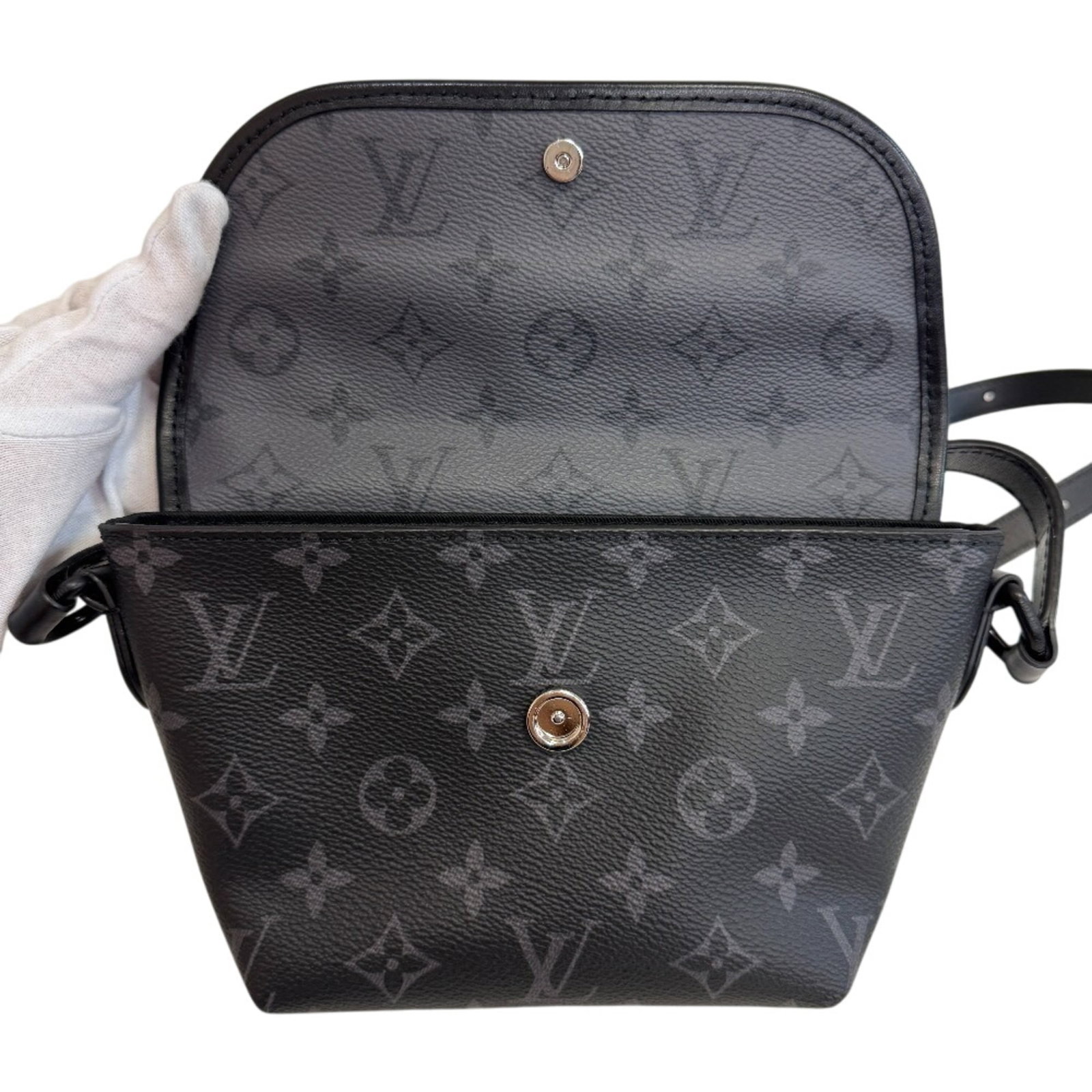 Monogram Eclipse Pochette Bag Shoulder Louis Vuitton - 8