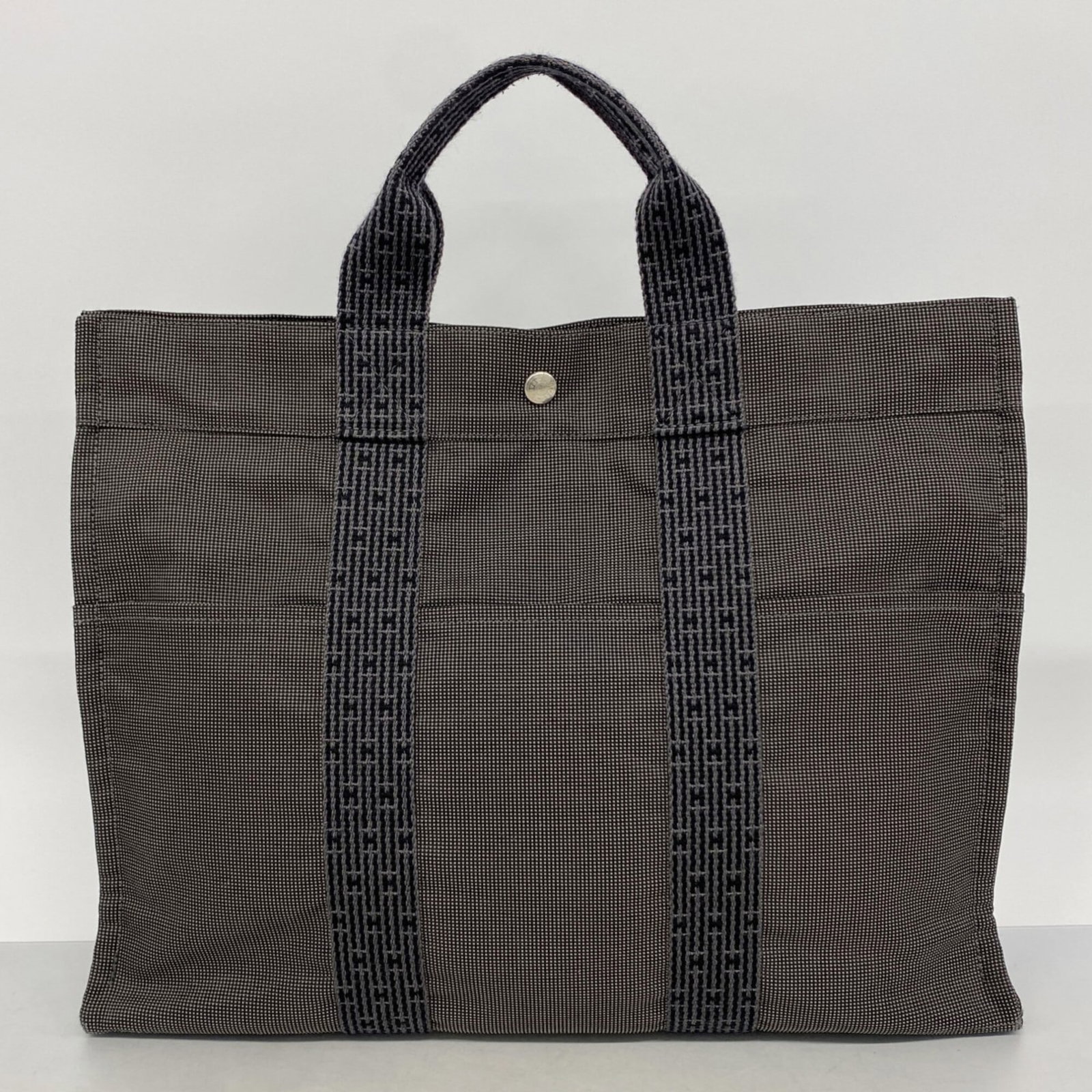 Canvas Hermes Tote Bag - 9