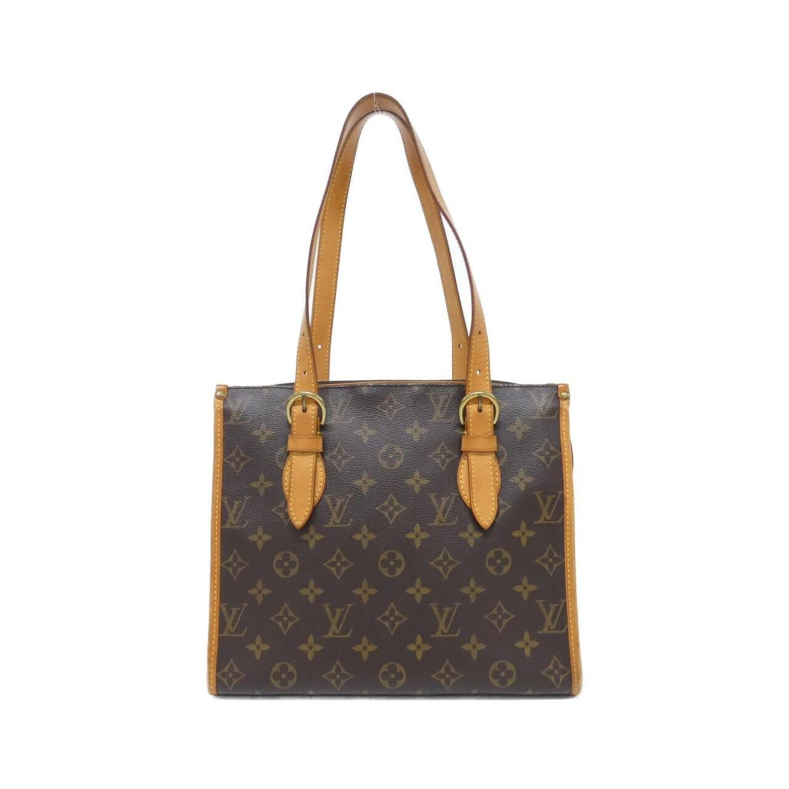 Shoulder bag coated canvas by Louis Vuitton: Shoulder bag coated canvas by Louis Vuitton Coated canvas by Louis Vuitton, featuring gold hardware and a signature on the exterior. This shoulder bag measures 23cm x 27cm x 13cm and boasts a classic