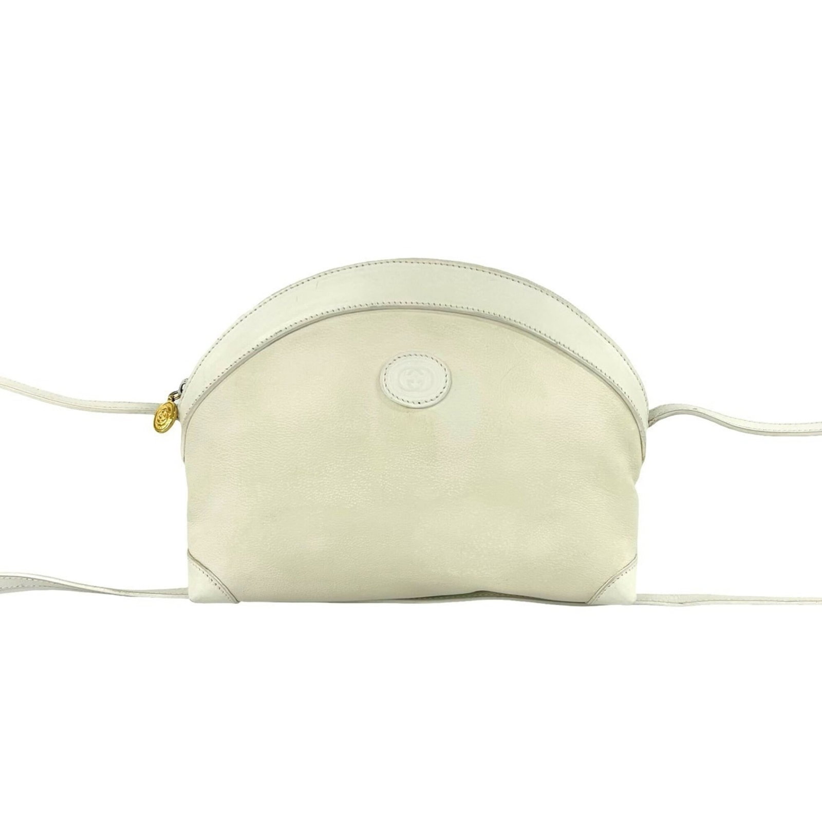 Gucci Pochette Shoulder Bag Leather: Gucci Pochette Shoulder Bag Leather White Gucci Pochette Shoulder Bag features a classic design with clean lines and elegant proportions. Made from high-quality leather, its timeless style makes it a