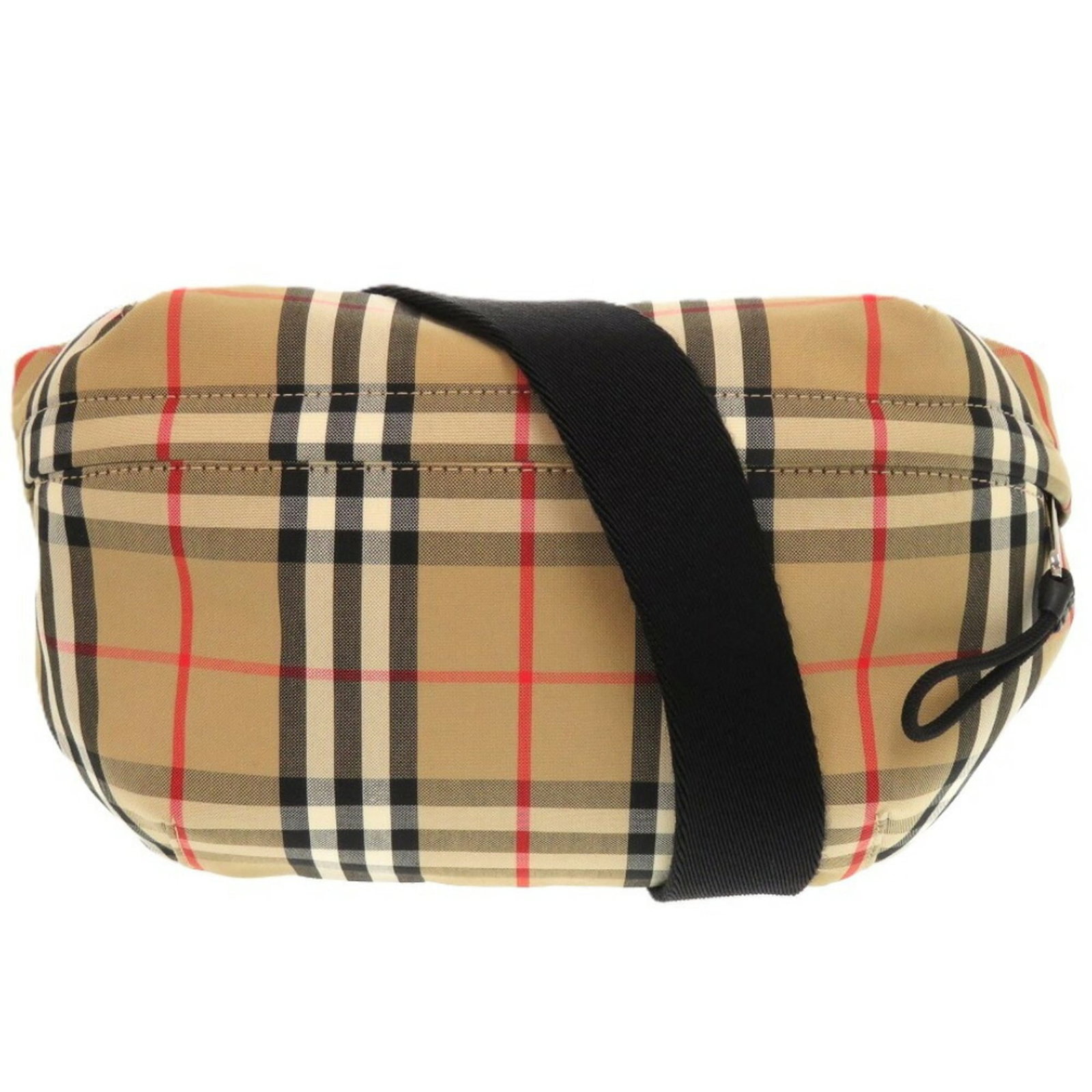 Cotton Polyester Fanny Pack by Burberry: Cotton Polyester Fanny Pack by Burberry Cotton Polyester Fanny Pack by Burberry - A stylish and practical accessory, this beige fanny pack combines cotton and polyester materials for a durable and com