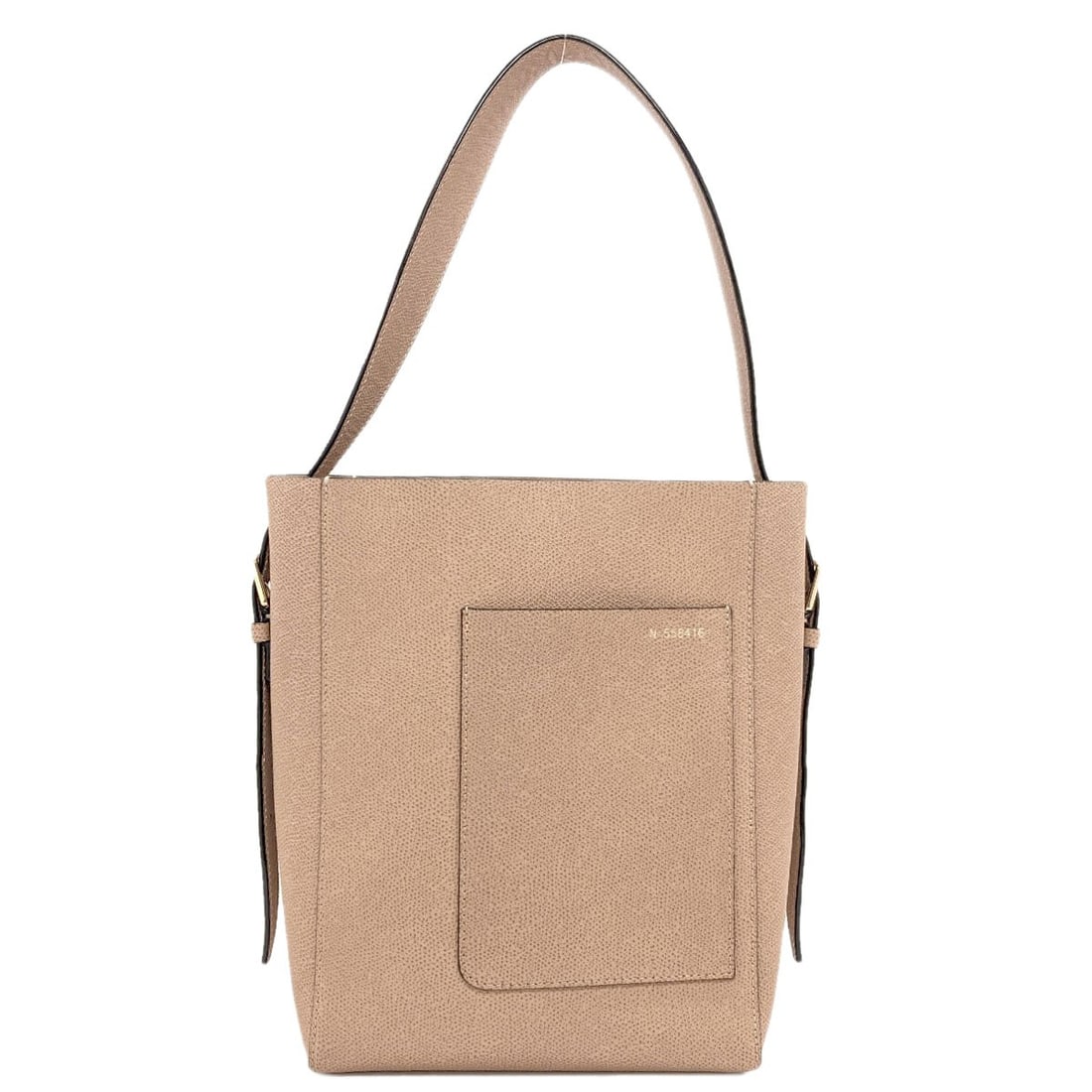Valextra One Belt Bucket Bag Shoulder Bag Calf: Valextra One Belt Bucket Bag Shoulder Bag Calf Brown Calf Exterior, Brown Interior. The Valextra One Belt Bucket Bag features a distinctive calf exterior and shoulder strap design, making it a