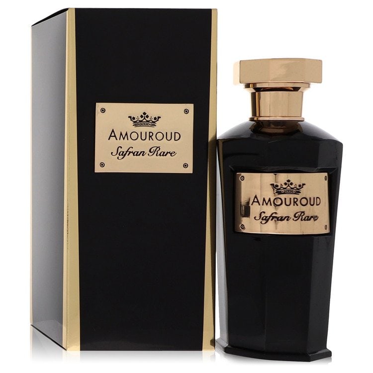 Safran Rare by Amouroud Eau De Parfum Spray (Unisex) 3.4 oz: Safran Rare by Amouroud Eau De Parfum Spray (Unisex) 3.4 oz Safran Rare by Amouroud Eau De Parfum Spray is a unique blend of sweet and smoky notes, featuring sandalwood, benzoin, oud wood, and woody v