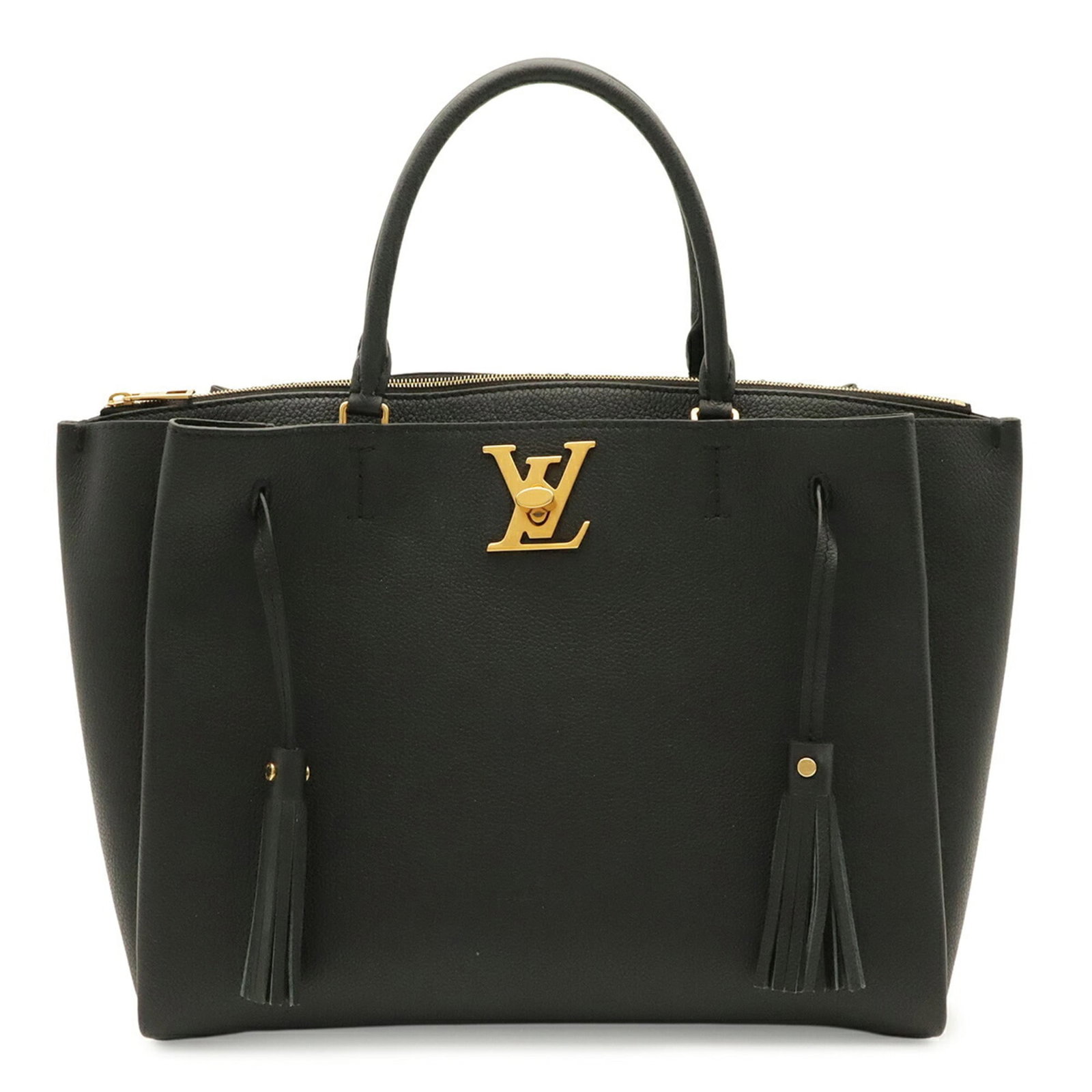 Louis Vuitton Handbag Leather: Louis Vuitton Handbag Leather Black, Noir, and White Louis Vuitton Handbag Leather is made from high-quality leather with dimensions 24.5cm x 30cm x 14.5cm. The bag's material and size are specified