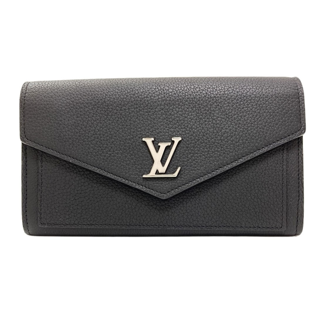 M62530 My Lock Taurillon Long Wallet With Coin Pocket Louis: M62530 My Lock Taurillon Long Wallet With Coin Pocket Louis Black Taurillon Clemence Long Wallet with Coin Pocket from LOUIS VUITTON features a classic design with a long wallet style and coin pocket,