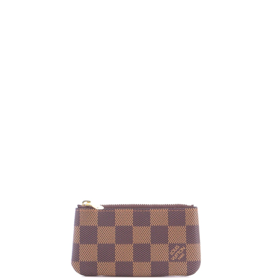 Damier Key Pouch By Louis Vuitton: Damier Key Pouch By Louis Vuitton Damier Key Pouch by Louis Vuitton - A Timeless Accessory in Brown Canvas. This classic Damier key pouch features a brown canvas coated exterior, gold hardware, and a 