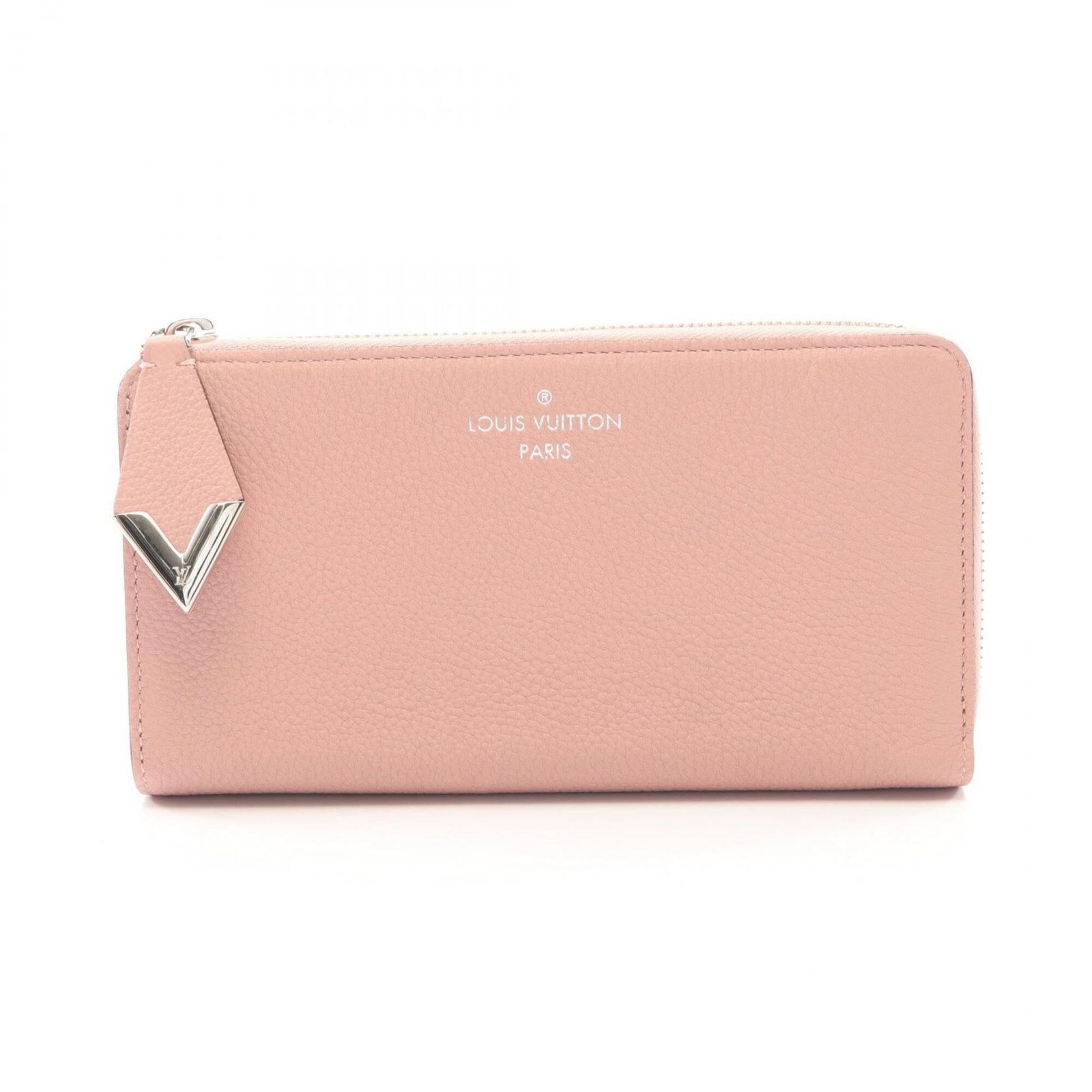 Long Wallet Bi Fold Leather Louis Vuitton: Long Wallet Bi Fold Leather Louis Vuitton Pink Long Wallet Bi Fold Leather Louis Vuitton, measuring 11cm x 19.5cm x 2.5cm, features a classic bi-fold design made from high-quality leather. The signatu