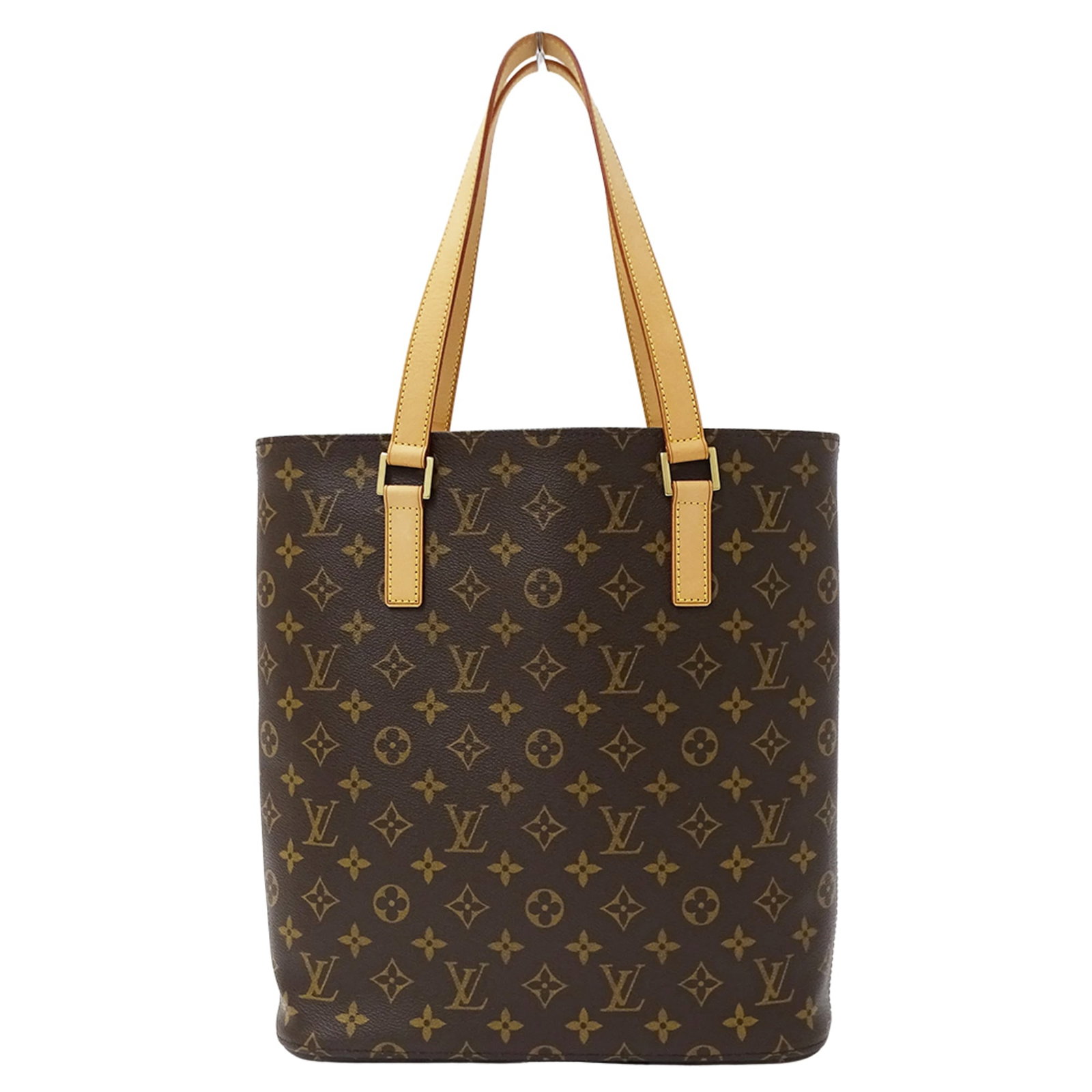 Vuitton Louis Handbag Monogram Tote Canvas: Vuitton Louis Handbag Monogram Tote Canvas Brown canvas Louis Vuitton tote bag with iconic monogram pattern, measuring 32cm x 30cm x 11cm. This classic design from the French luxury brand features a t
