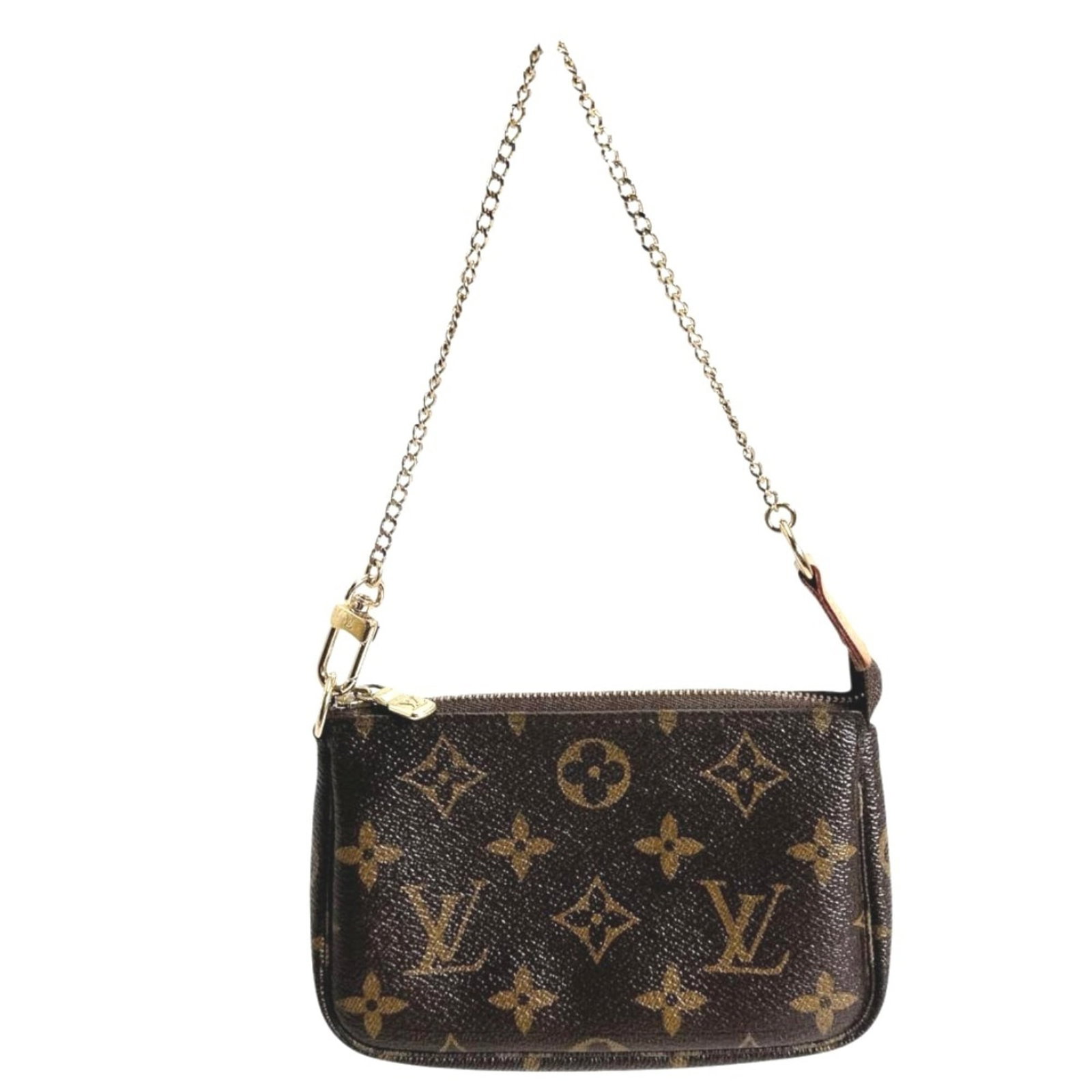 Handbag Monogram Pochette Louis Vuitton: Handbag Monogram Pochette Louis Vuitton This Louis Vuitton Monogram Pochette boasts the iconic brand's signature brown monogram pattern, adding a touch of timeless elegance to any outfit. Made from