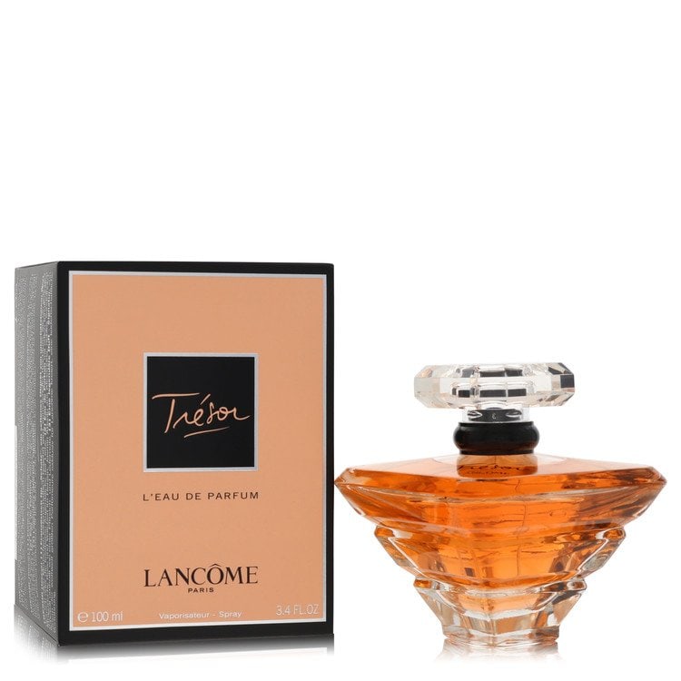 Tresor by Lancome Eau De Parfum Spray 3.4 oz: Tresor by Lancome Eau De Parfum Spray 3.4 oz Tresor by Lancome Eau De Parfum Spray offers a refined and romantic fragrance experience. Composed in 1990, it features juicy peach and ripe apricot notes 