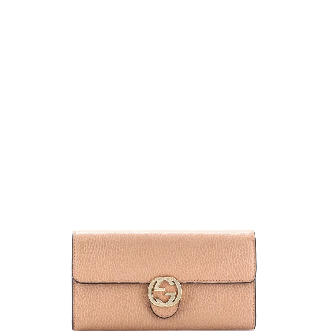 Wallet Continental Icon Leather Gucci: Wallet Continental Icon Leather Gucci The Gucci Continental Icon Leather Wallet features neutral exterior and brown interior with gold tone hardware, showcasing a classic design. Made from