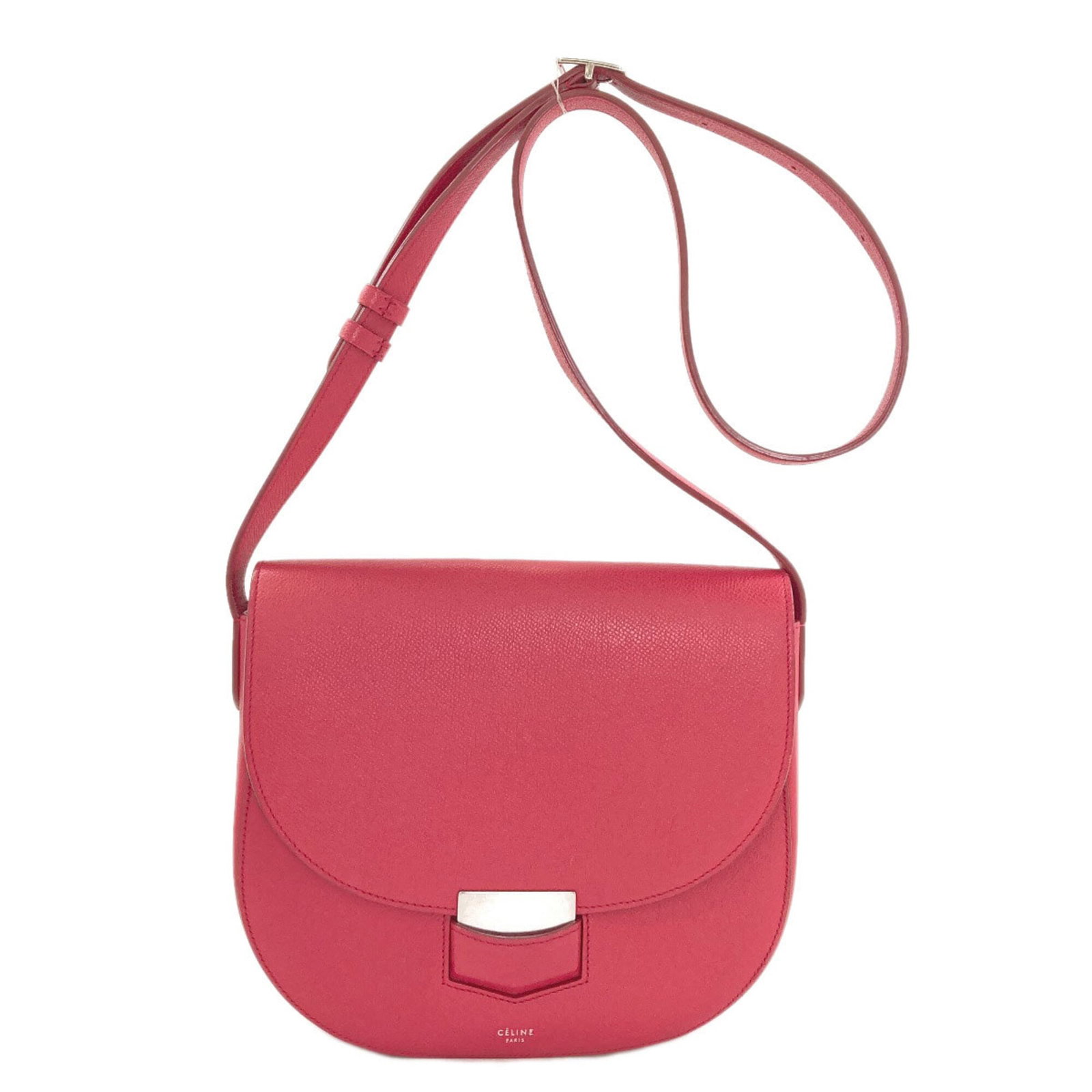Celine bag leather: Celine bag leather Pink Celine bag leather, made from high-quality material with a signature. The bag measures 20.5cm x 23cm x 6cm and features a distinctive pink color. This leather item is a