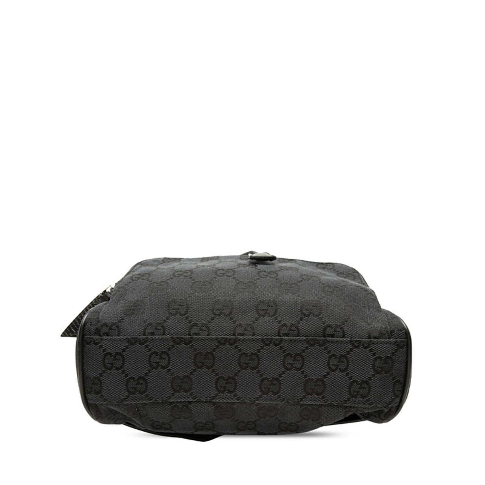Canvas Leather Backpack Gucci - 3