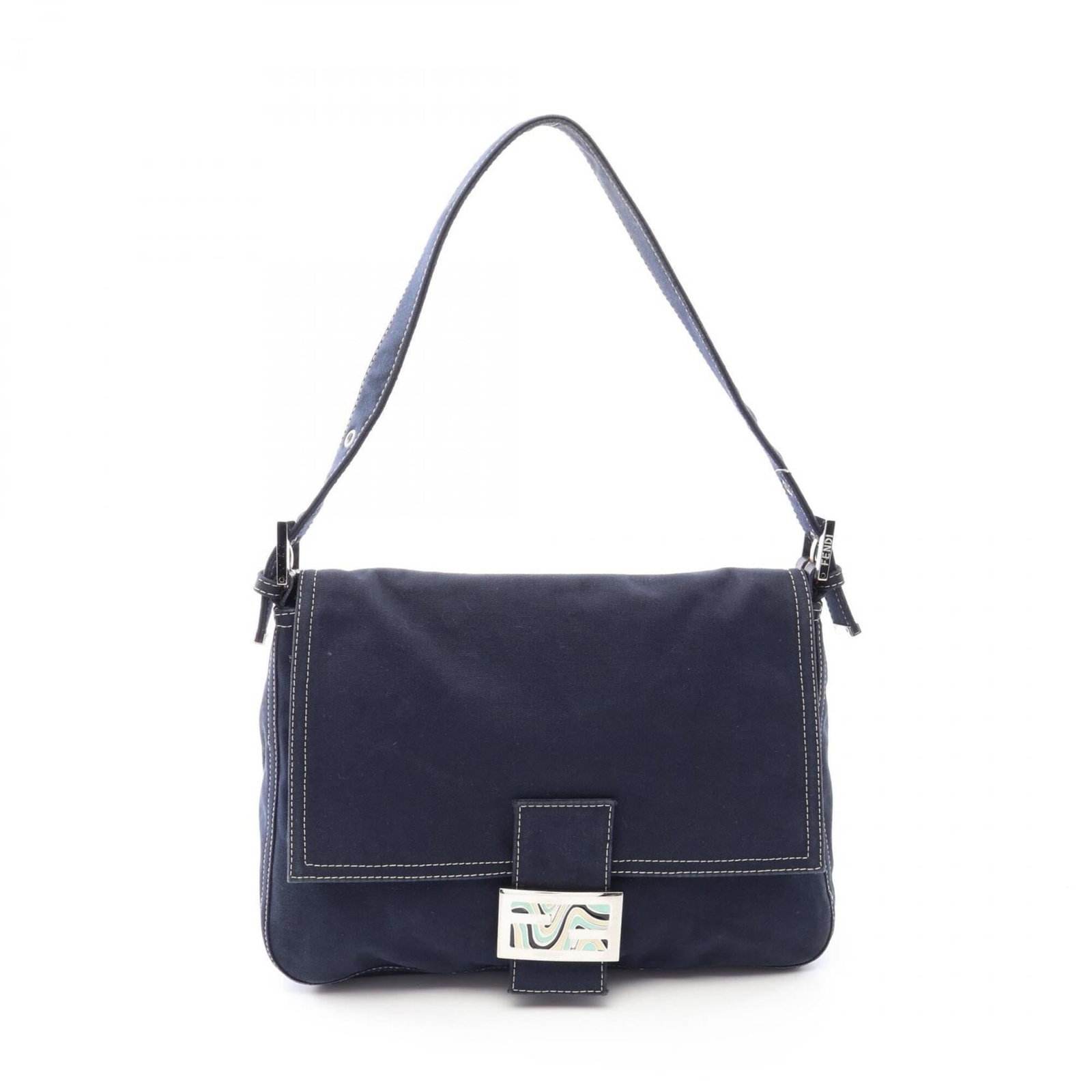 Canvas leather shoulder bag by Fendi (1 of 15)